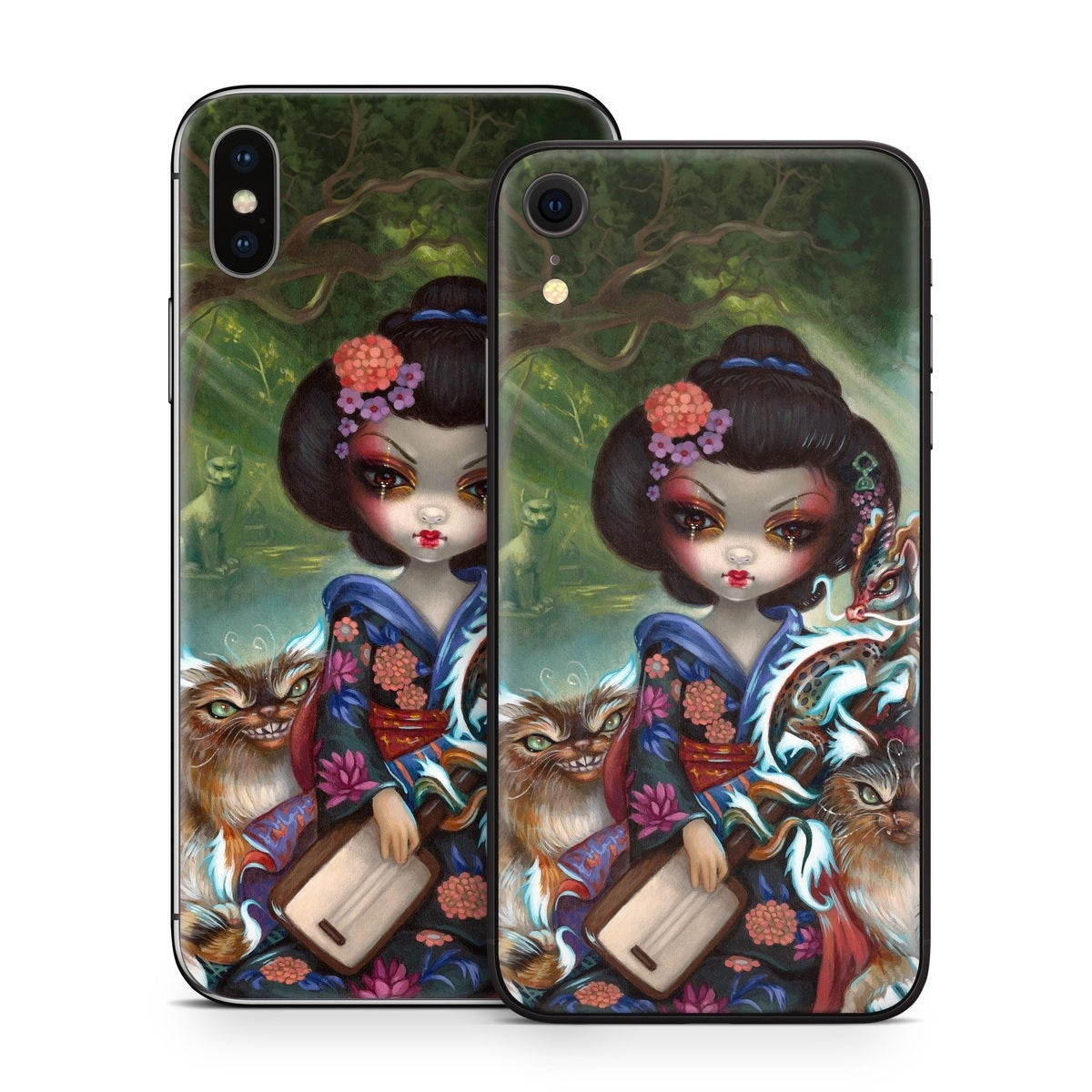 Kirin and Bakeneko - Apple iPhone X Skin
