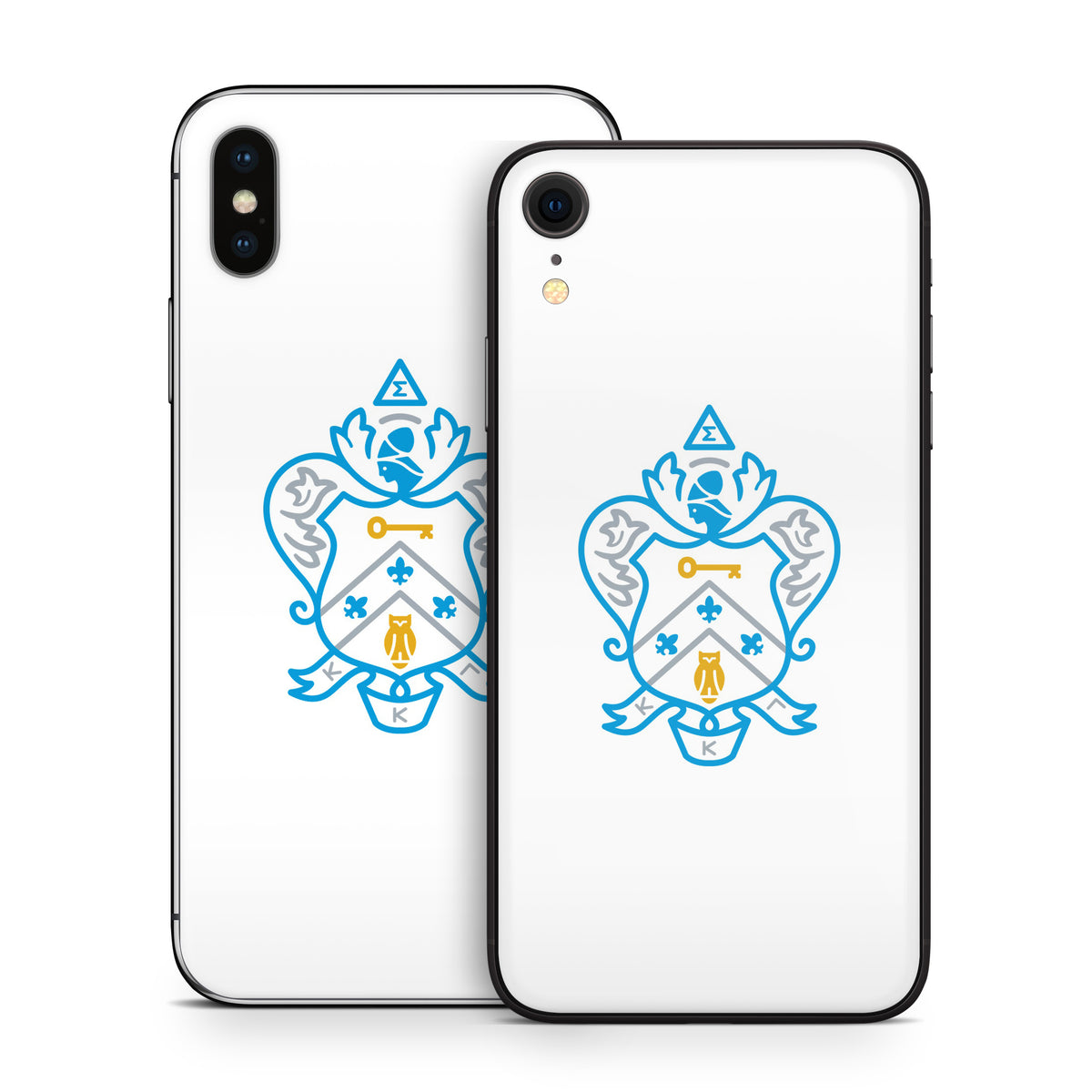 Kappa Kappa Gamma Coat of Arms White - Apple iPhone X Skin