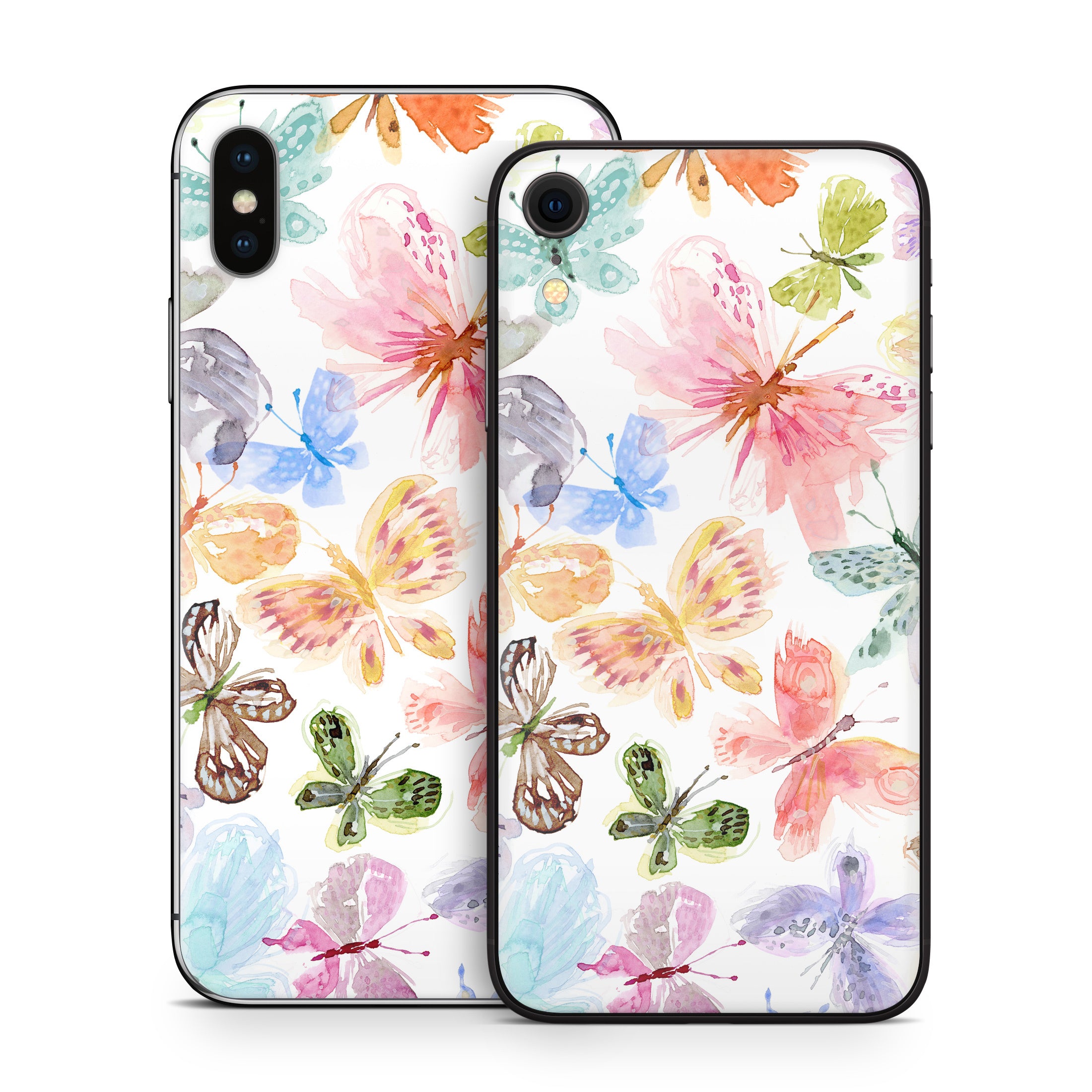 Pastel Butterflies - Apple iPhone X Skin