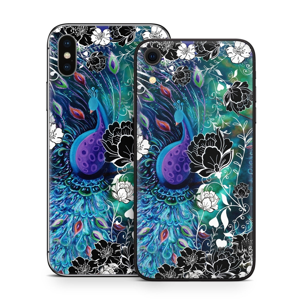 Peacock Garden - Apple iPhone X Skin