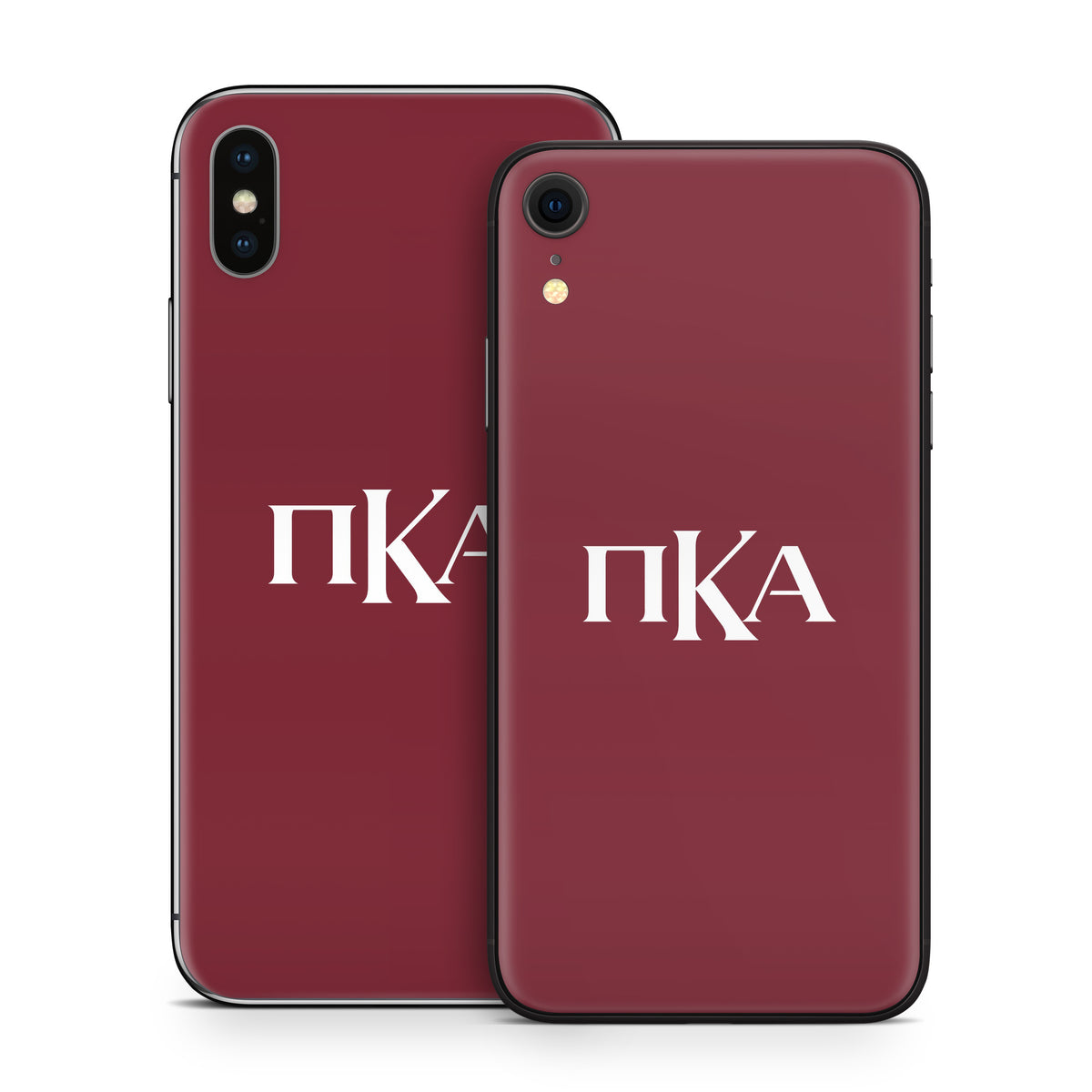 Pi Kappa Alpha Greek Letters Garnet - Apple iPhone X Skin