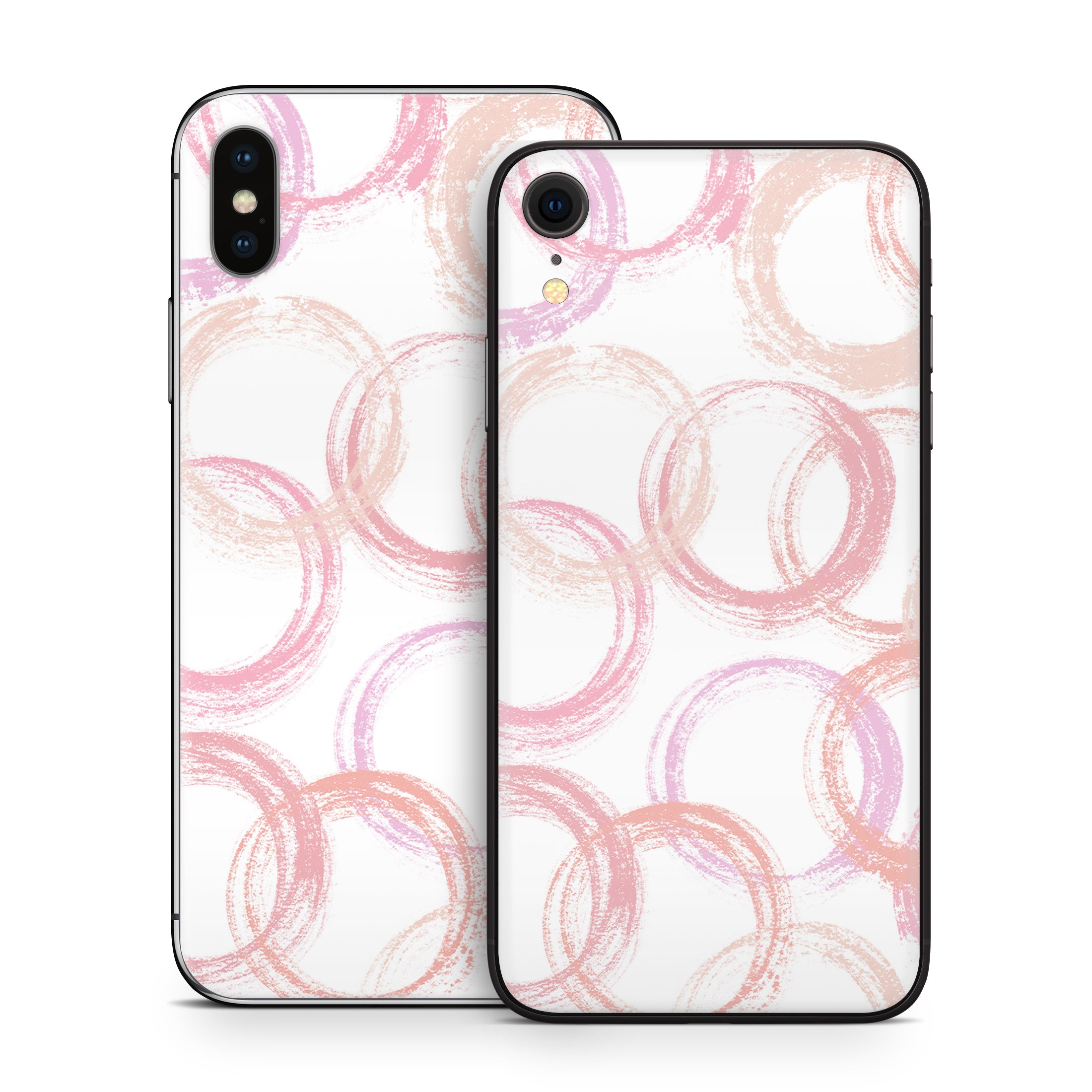 Pink Circles - Apple iPhone X Skin
