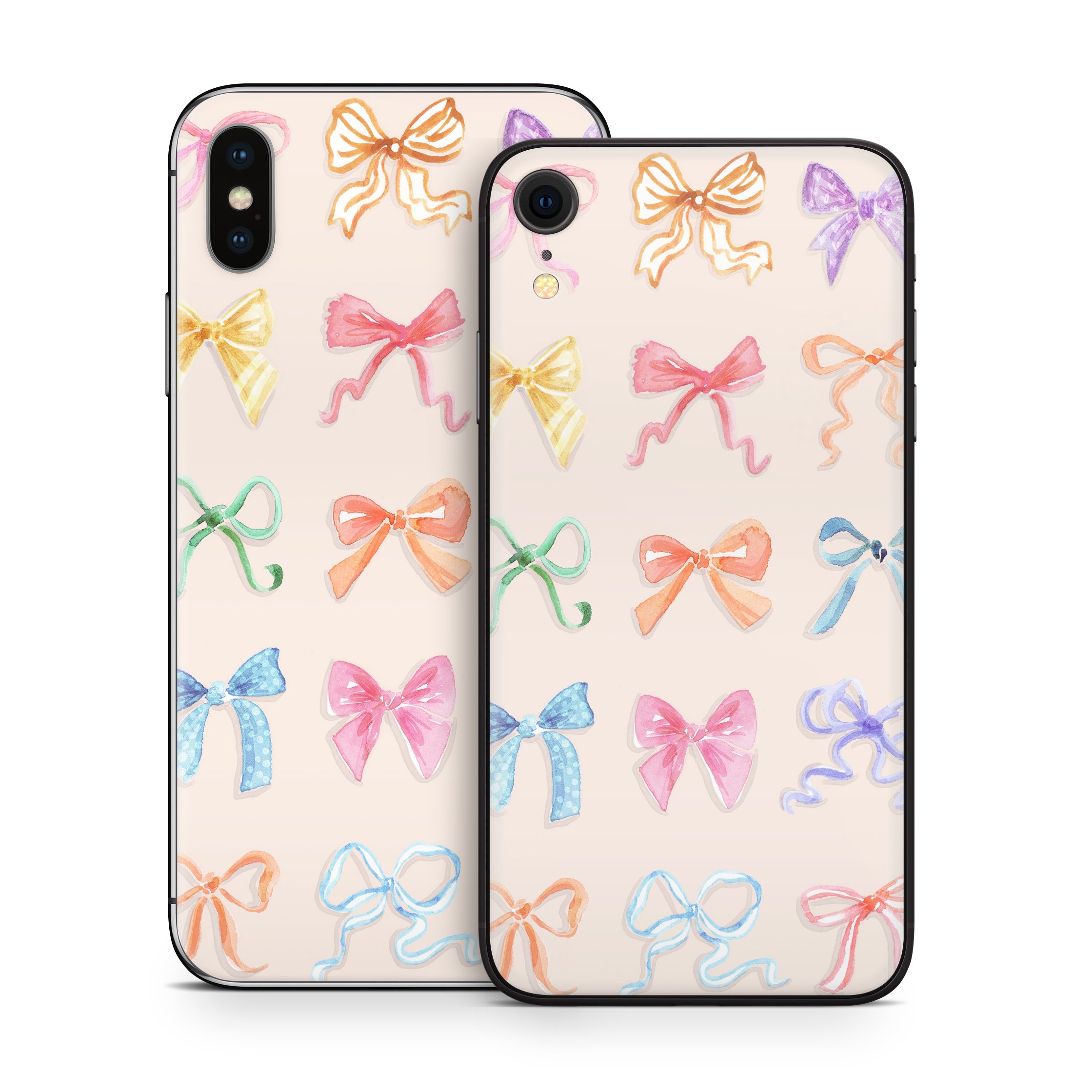 Rainbow Bows - Apple iPhone X Skin