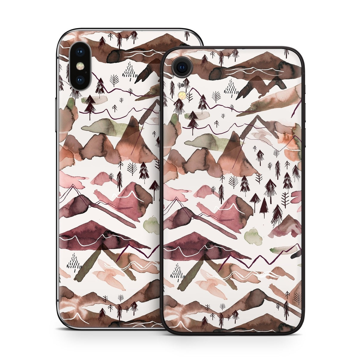 Red Mountains - Apple iPhone X Skin