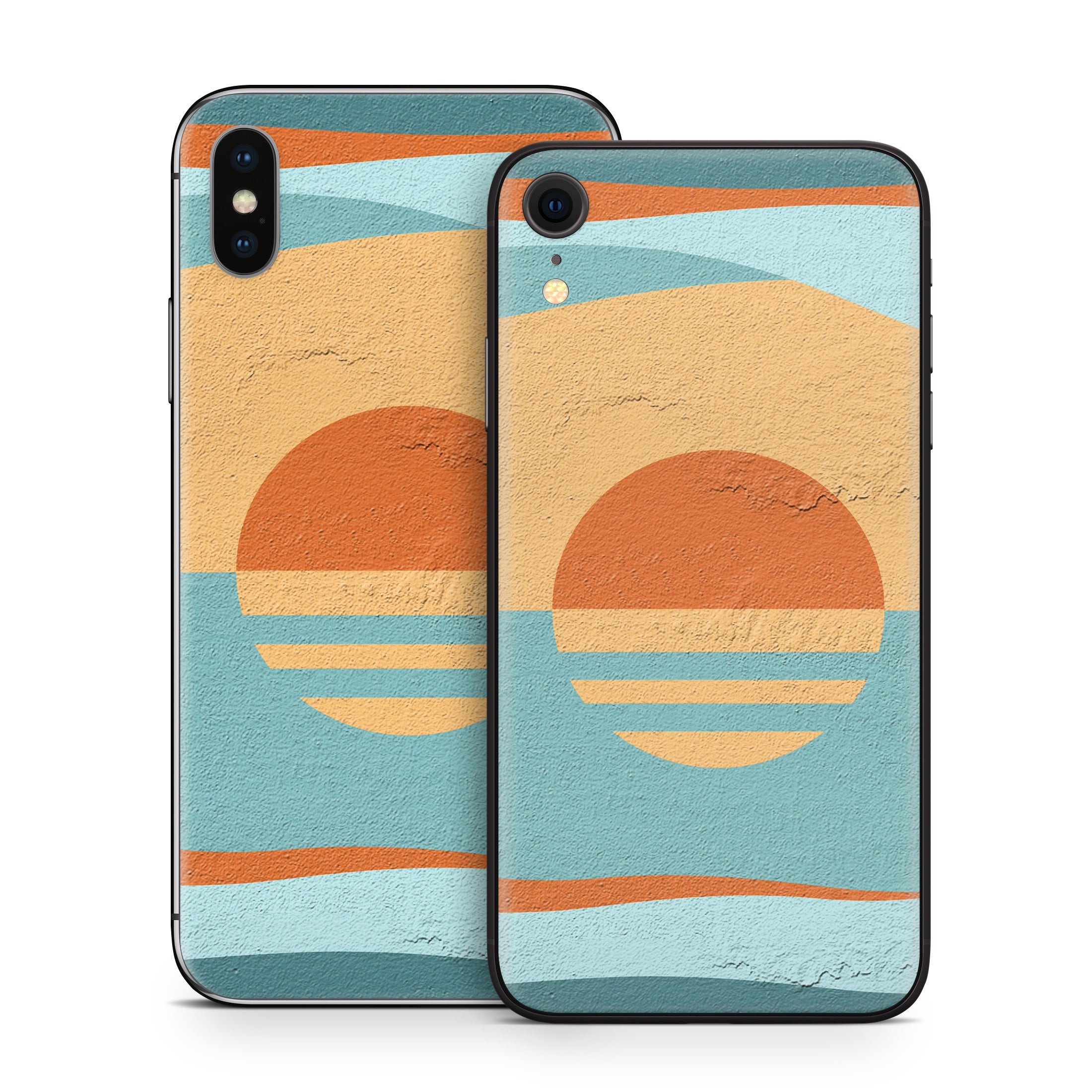 Retro Sunset - Apple iPhone X Skin