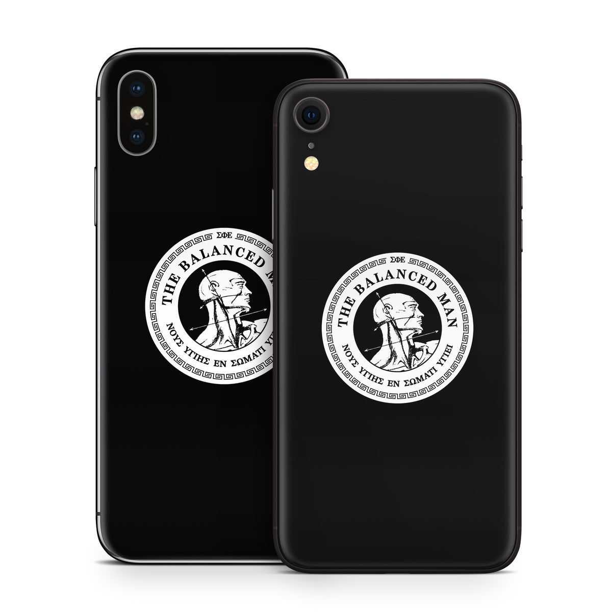Sigma Phi Epsilon Balanced Man Black - Apple iPhone X Skin
