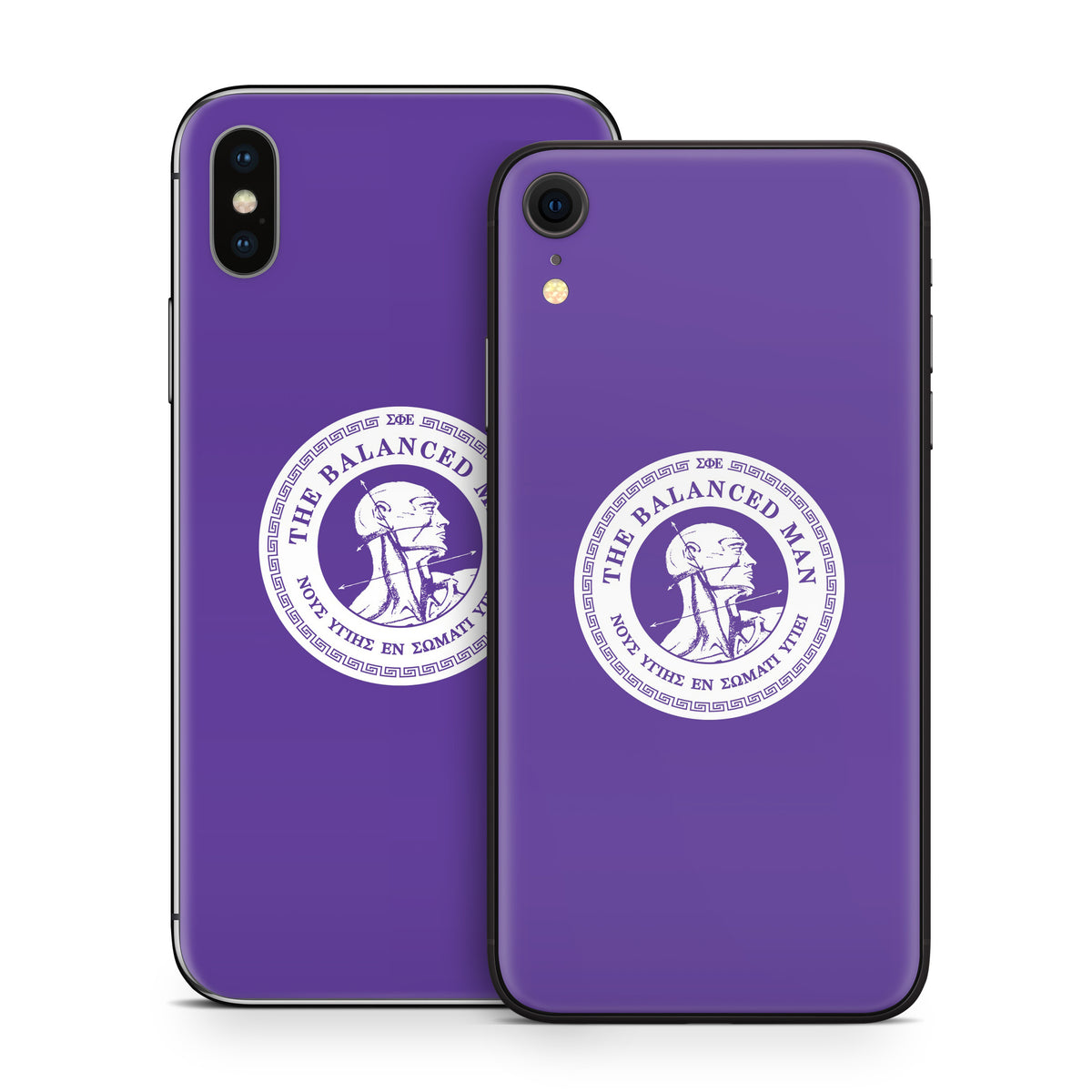 Sigma Phi Epsilon Balanced Man Purple - Apple iPhone X Skin