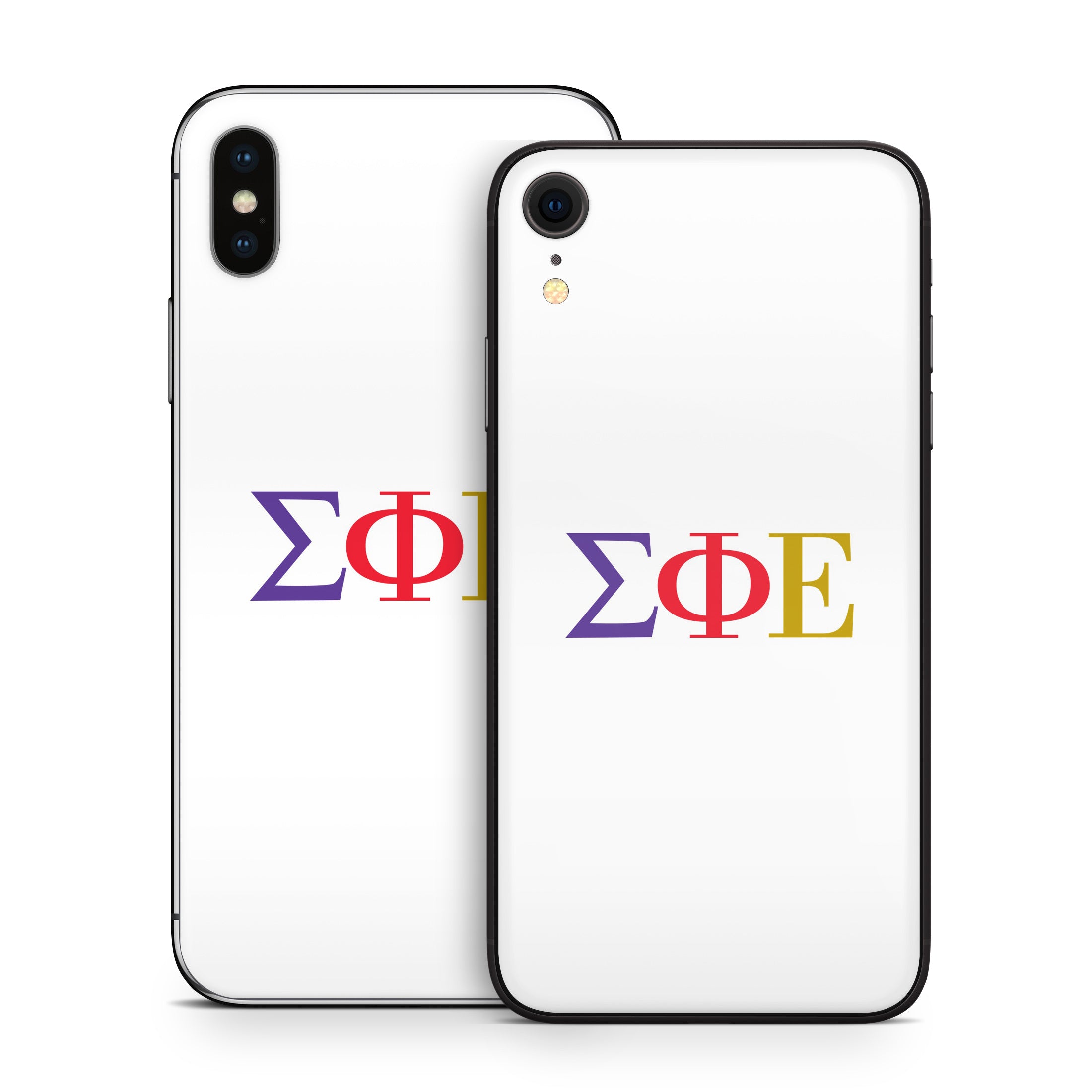 Sigma Phi Epsilon Greek Letters White - Apple iPhone X Skin