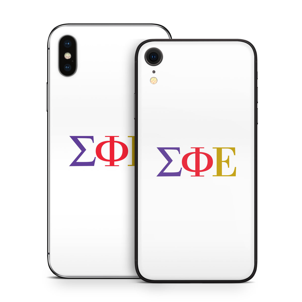 Sigma Phi Epsilon Greek Letters White - Apple iPhone X Skin