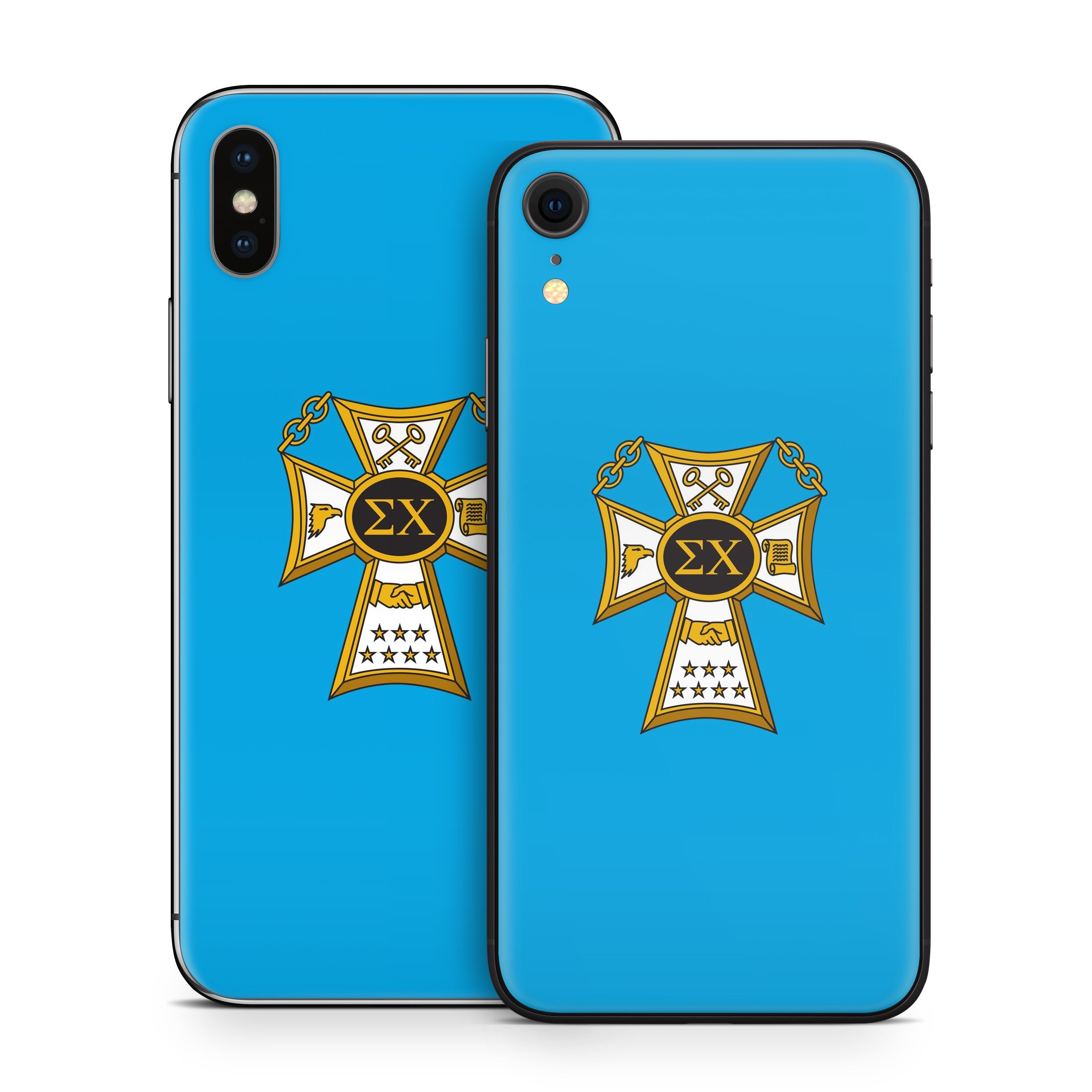 Sigma Chi Badge Blue - Apple iPhone X Skin