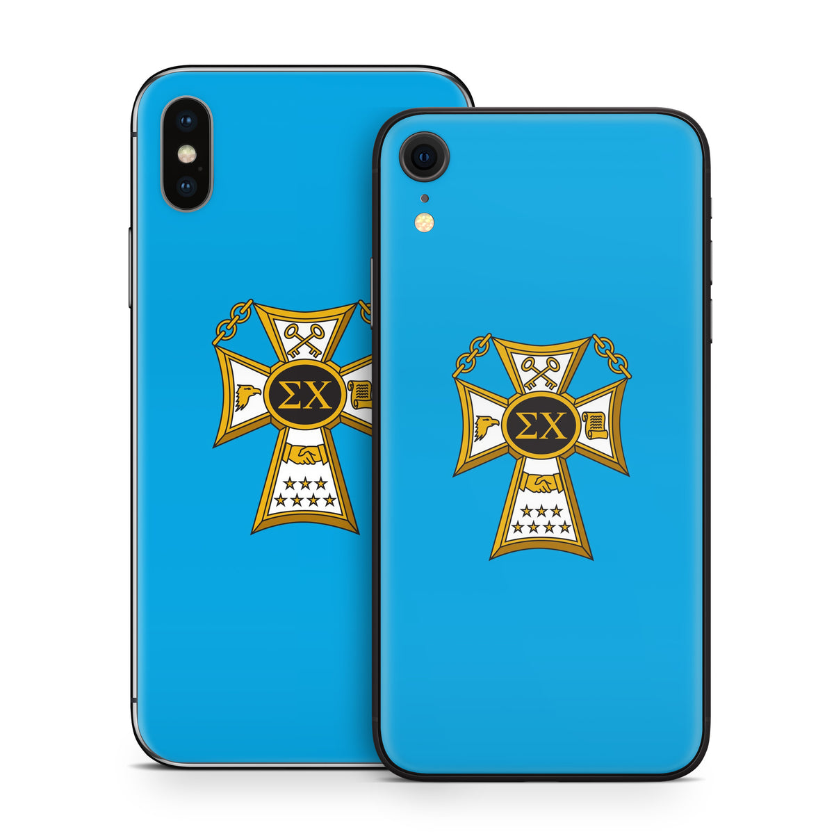 Sigma Chi Badge Blue - Apple iPhone X Skin