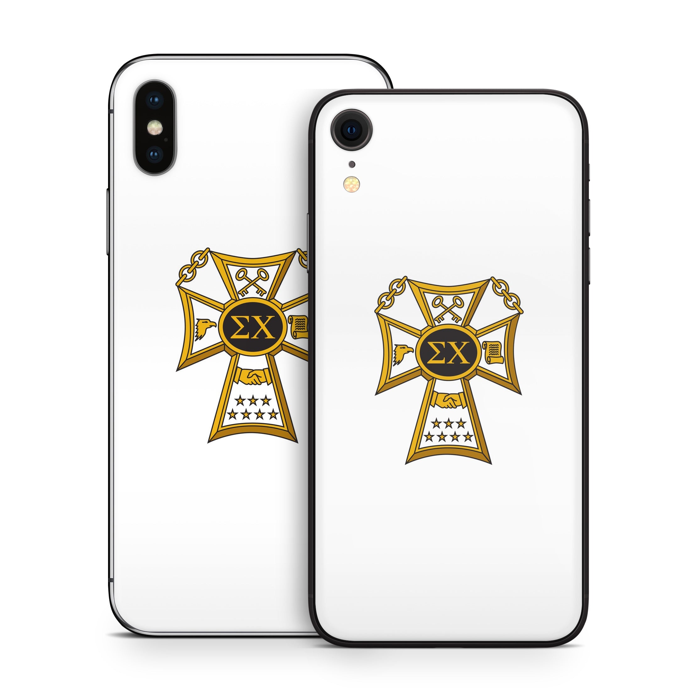Sigma Chi Badge White - Apple iPhone X Skin