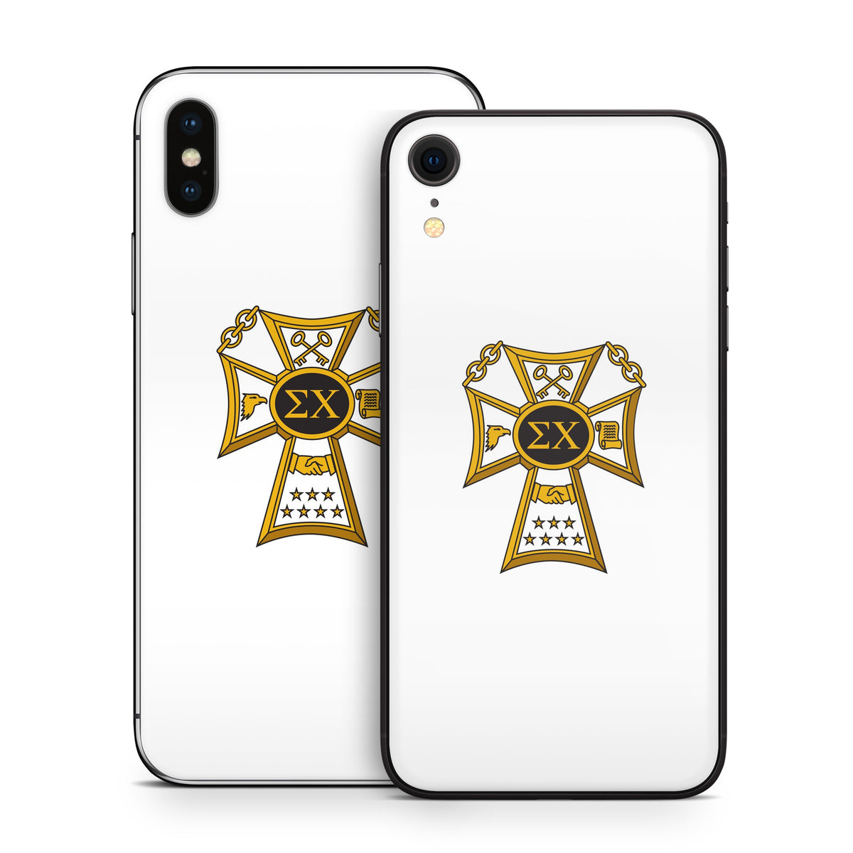 Sigma Chi Badge White - Apple iPhone X Skin