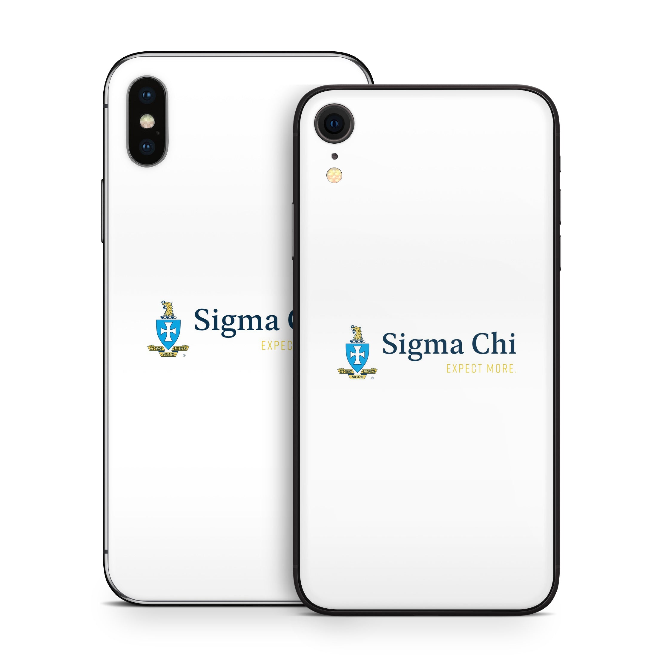 Sigma Chi Logo White - Apple iPhone X Skin