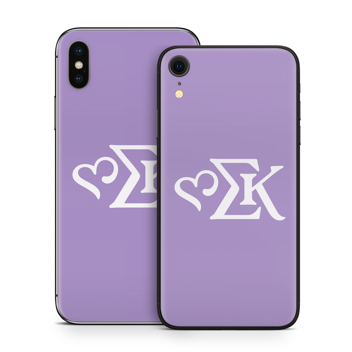Sigma Kappa Greek Letters Dove Love on Legacy Lavender - Apple iPhone X Skin