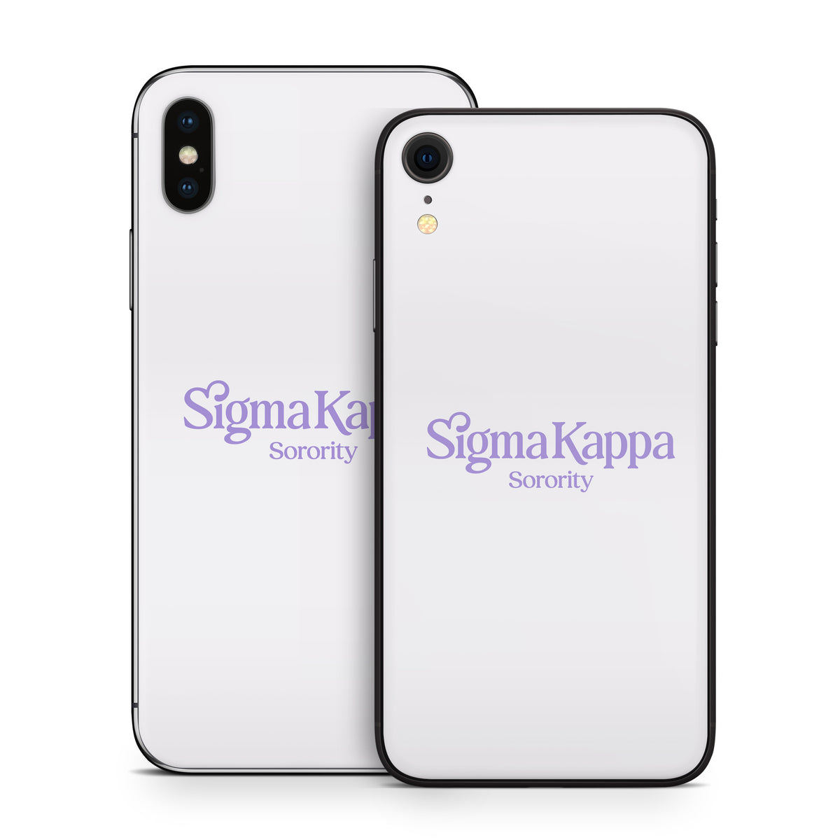 Sigma Kappa Sorority Logo Legacy Lavender on Dove Love - Apple iPhone X Skin