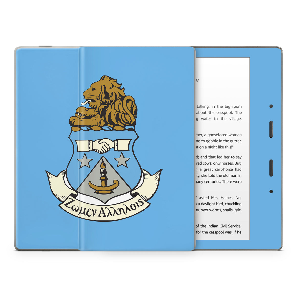 Alpha Delta Pi Crest Adelphean Blue - Amazon Kindle Skin