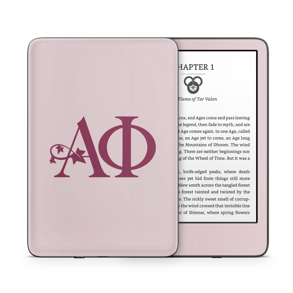 Alpha Phi Greek Letters Ivory - Amazon Kindle Skin