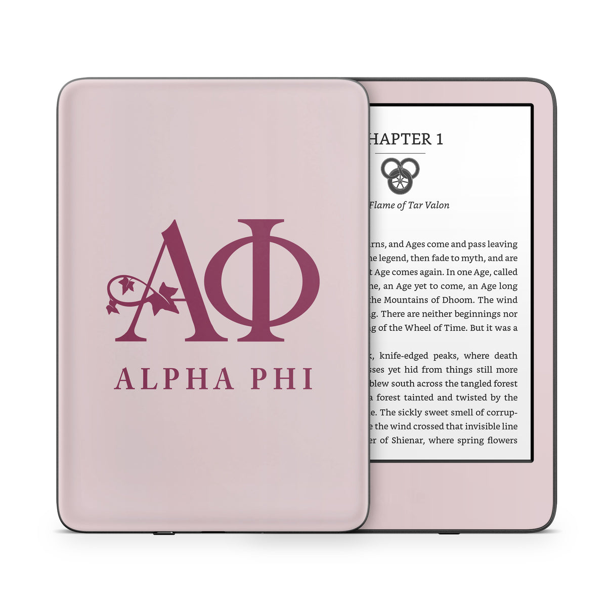 Alpha Phi Ivory - Amazon Kindle Skin