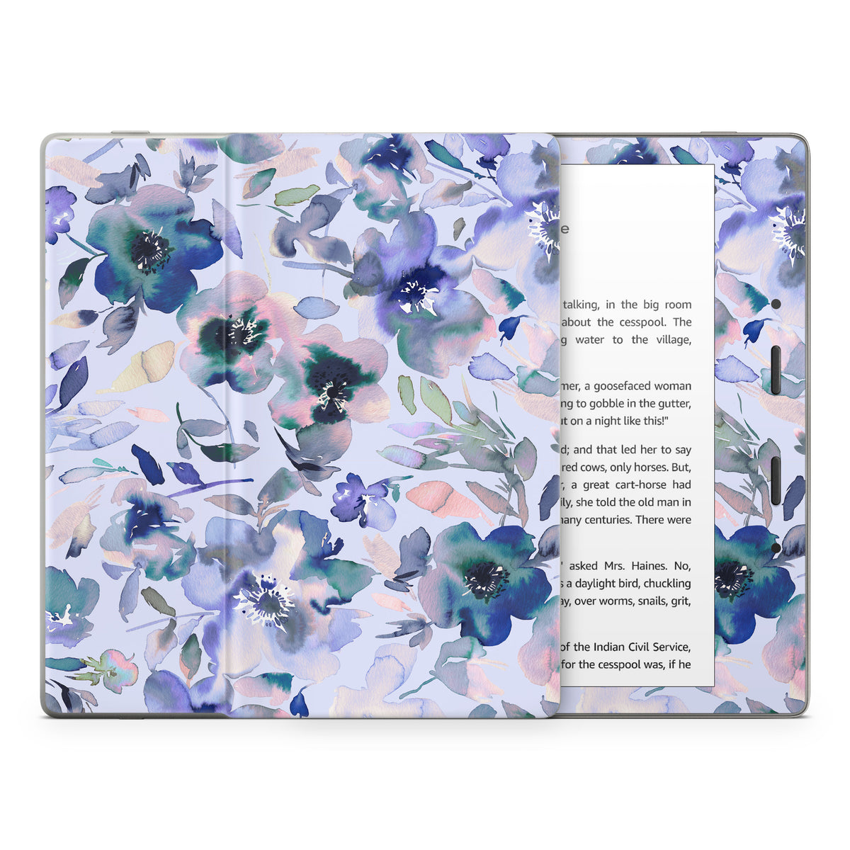 Aquatic Artistic Flowers - Amazon Kindle Skin