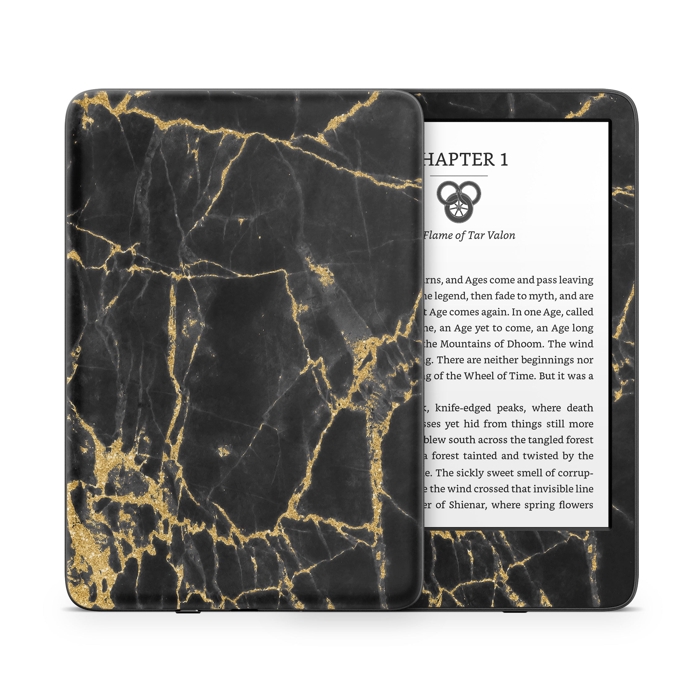 Black Gold Marble - Amazon Kindle Skin