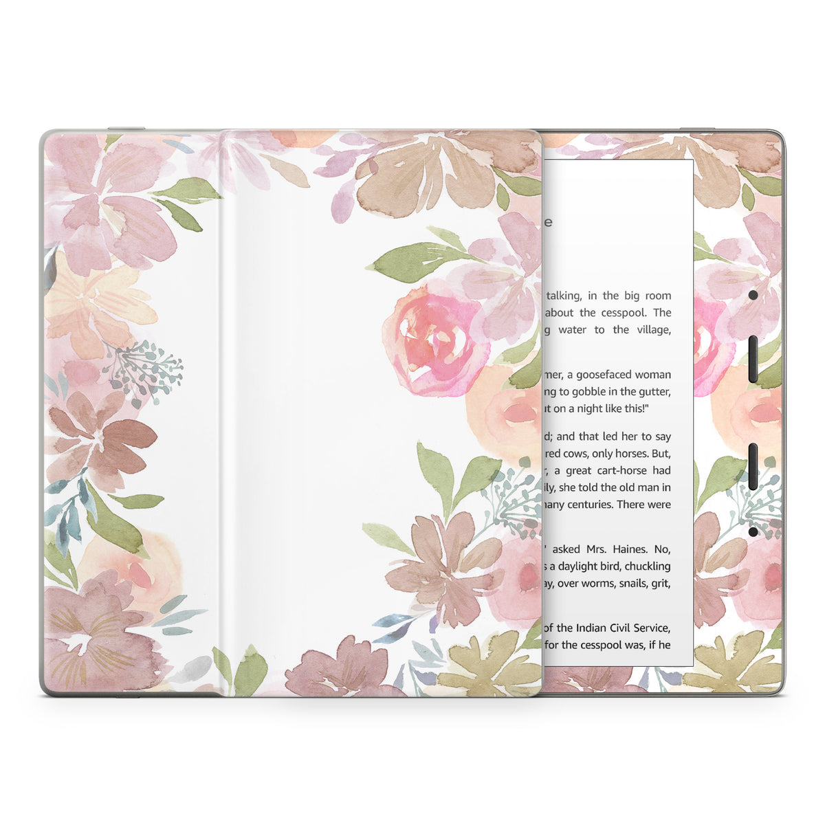 Blush Flower Frame - Amazon Kindle Skin
