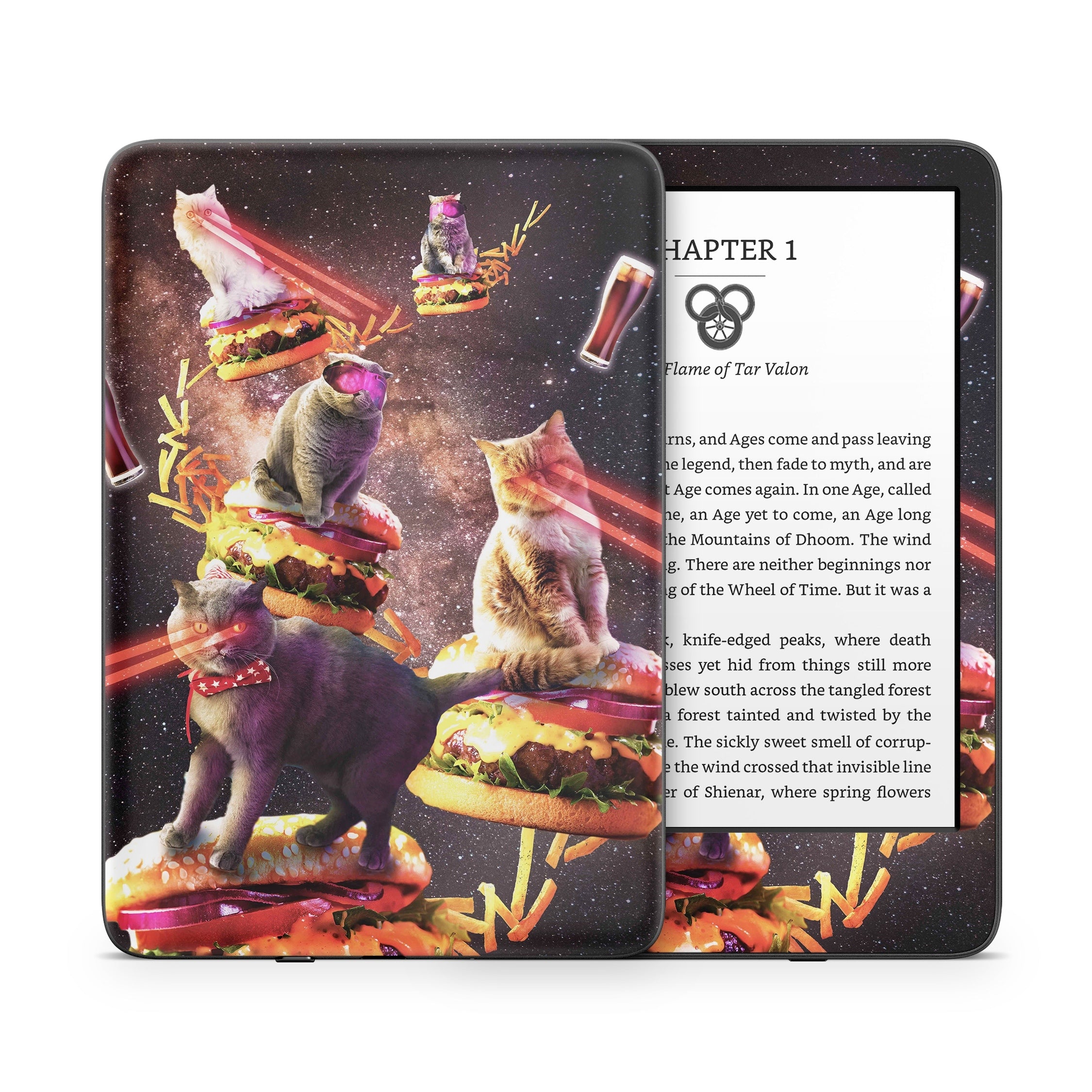 Burger Cats - Amazon Kindle Skin