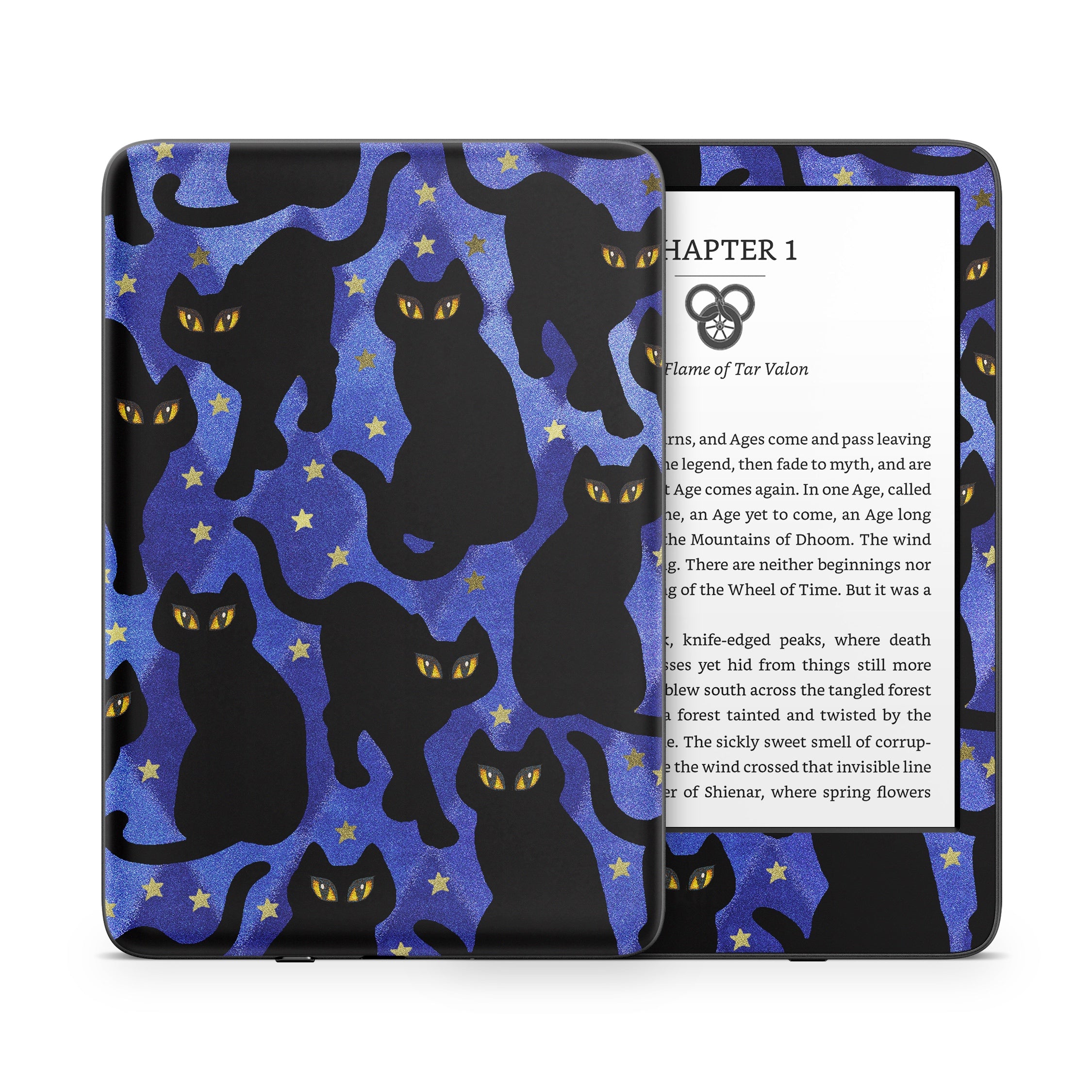 Cat Silhouettes - Amazon Kindle Skin