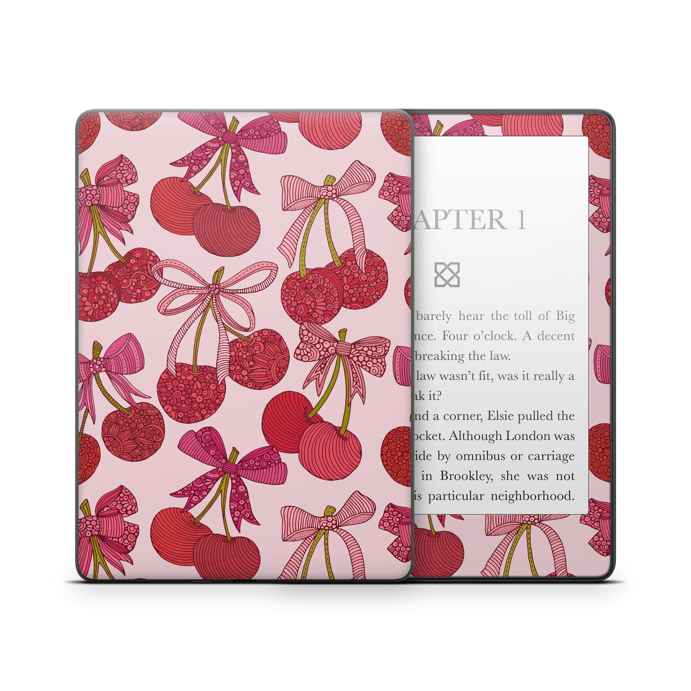 Cherry with Bows - Amazon Kindle Skin