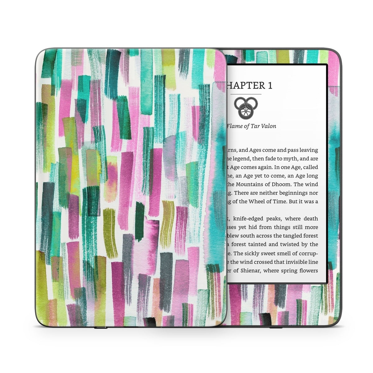 Colorful Brushstrokes - Amazon Kindle Skin