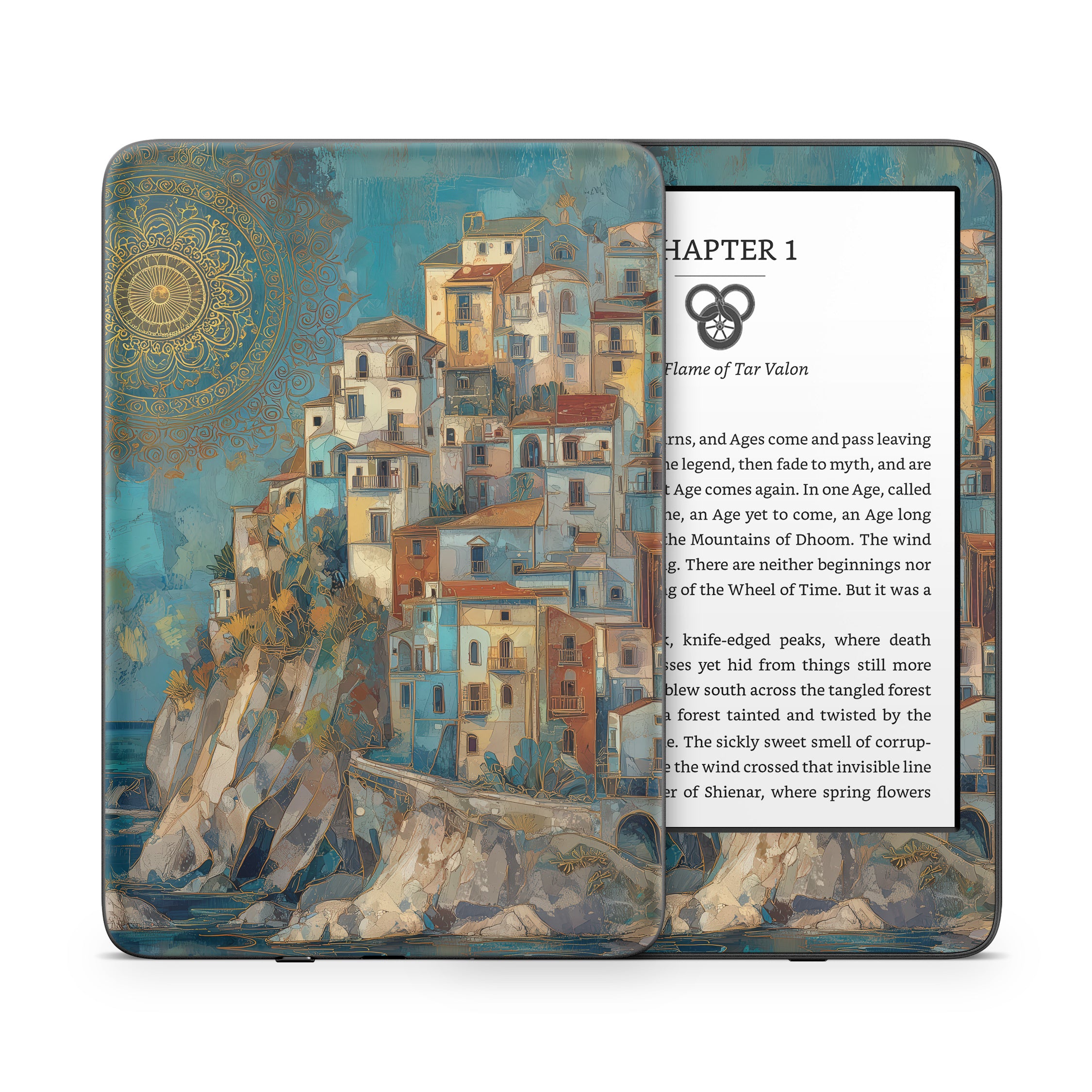 Coastal Town - Amazon Kindle Skin