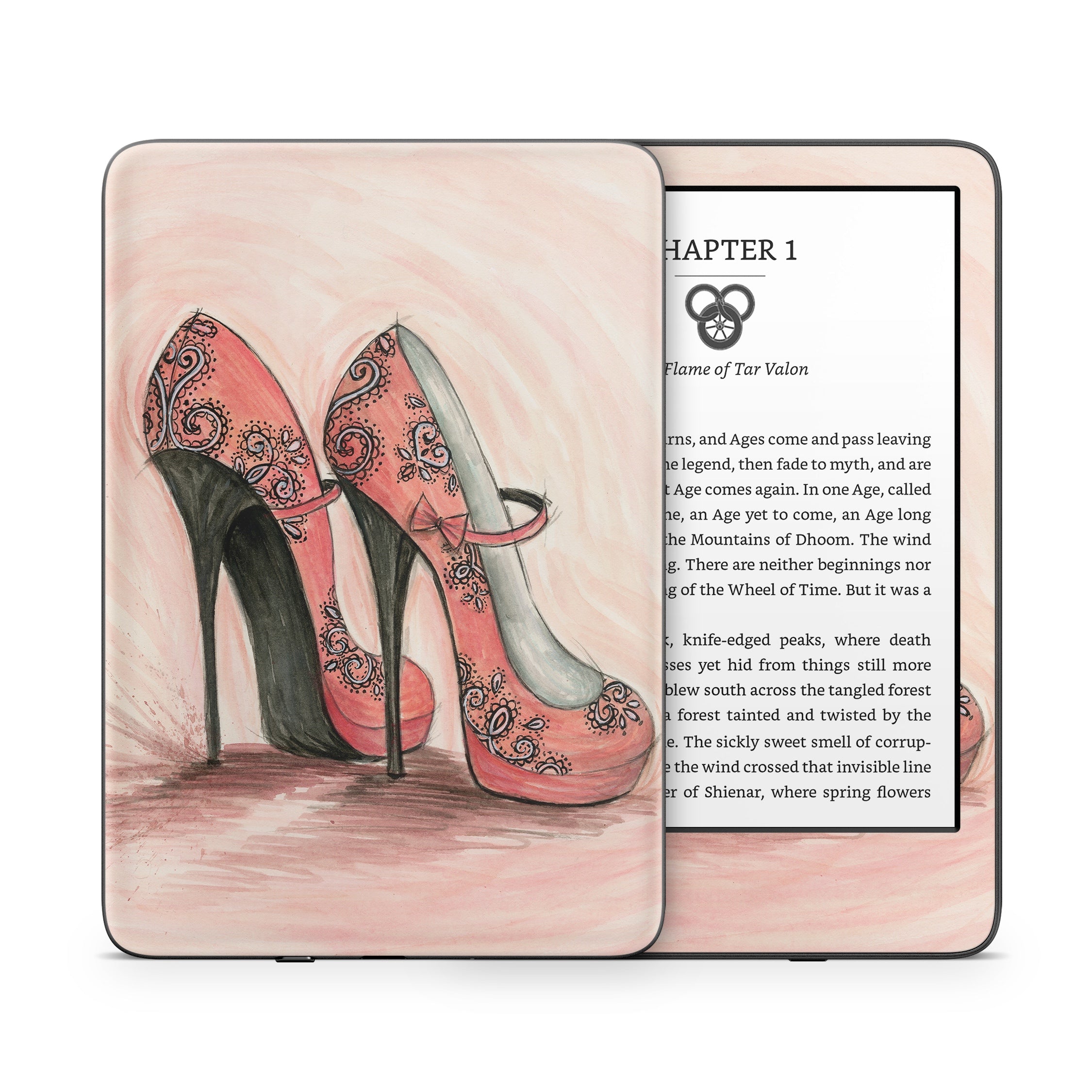 Coral Shoes - Amazon Kindle Skin