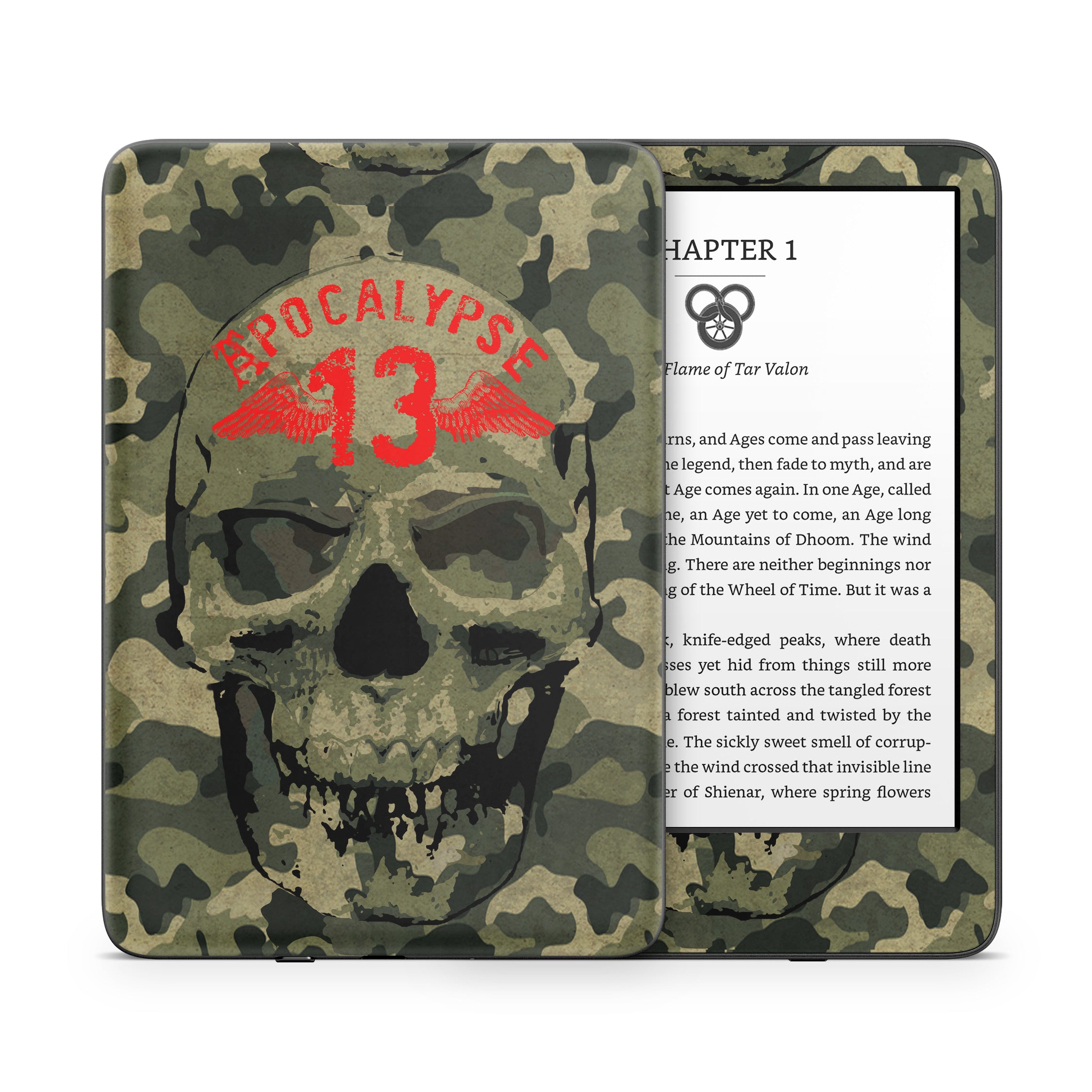 Camo Skull - Amazon Kindle Skin