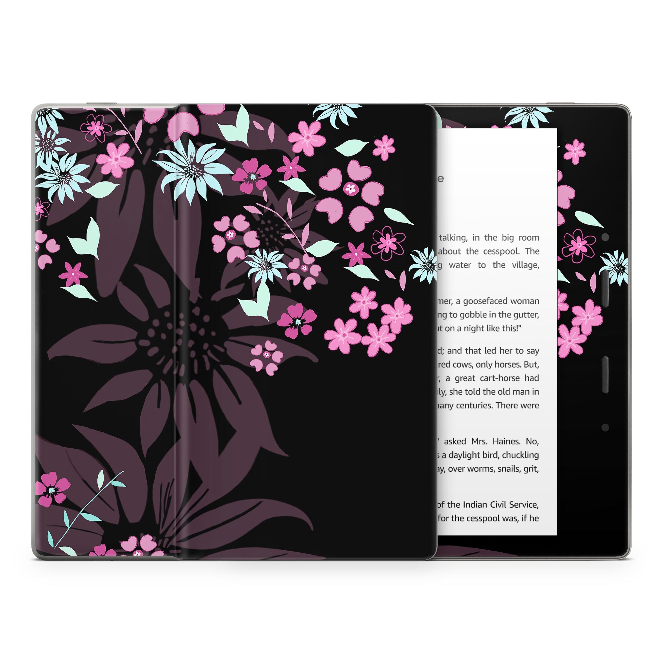 Dark Flowers - Amazon Kindle Skin