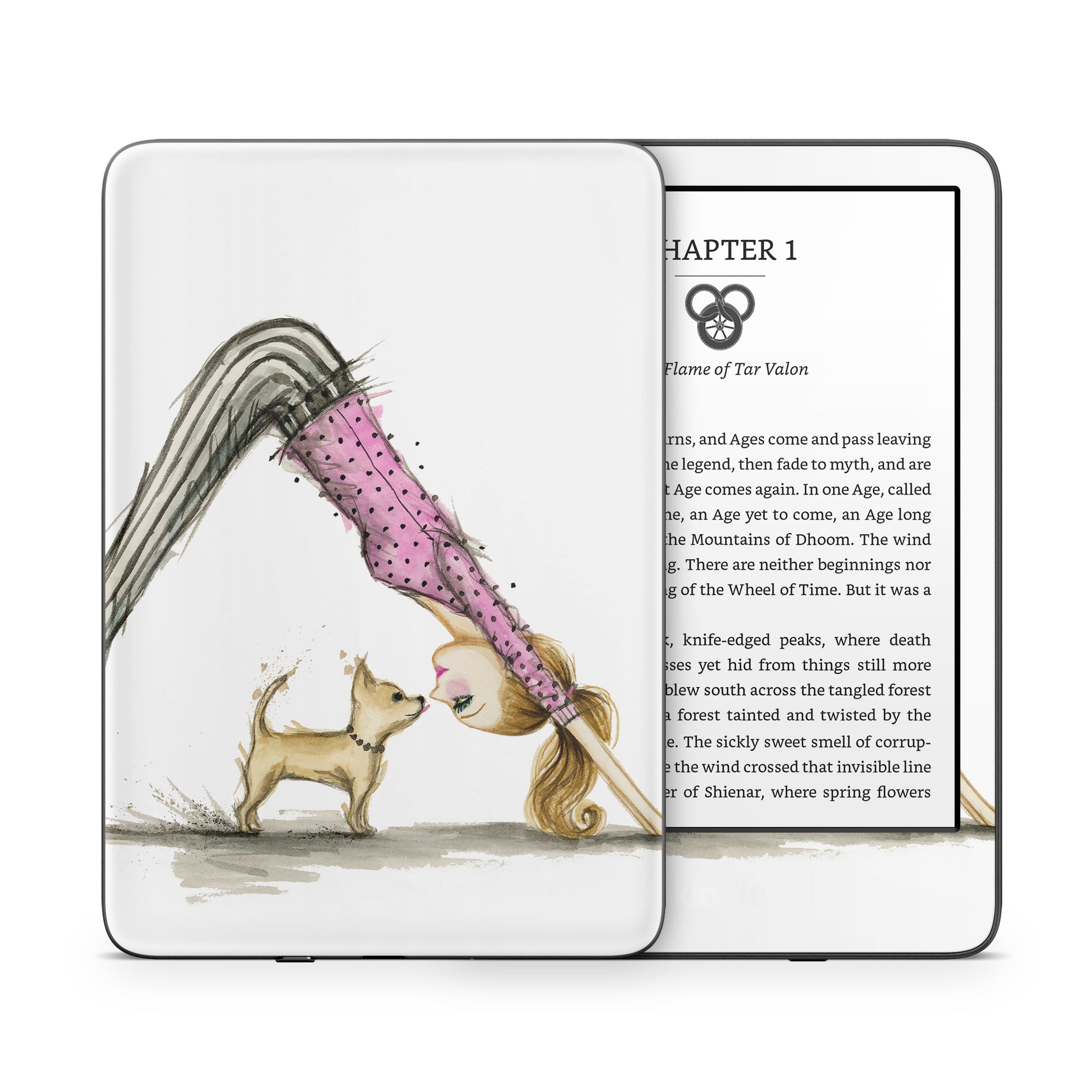 Downward Dog - Amazon Kindle Skin