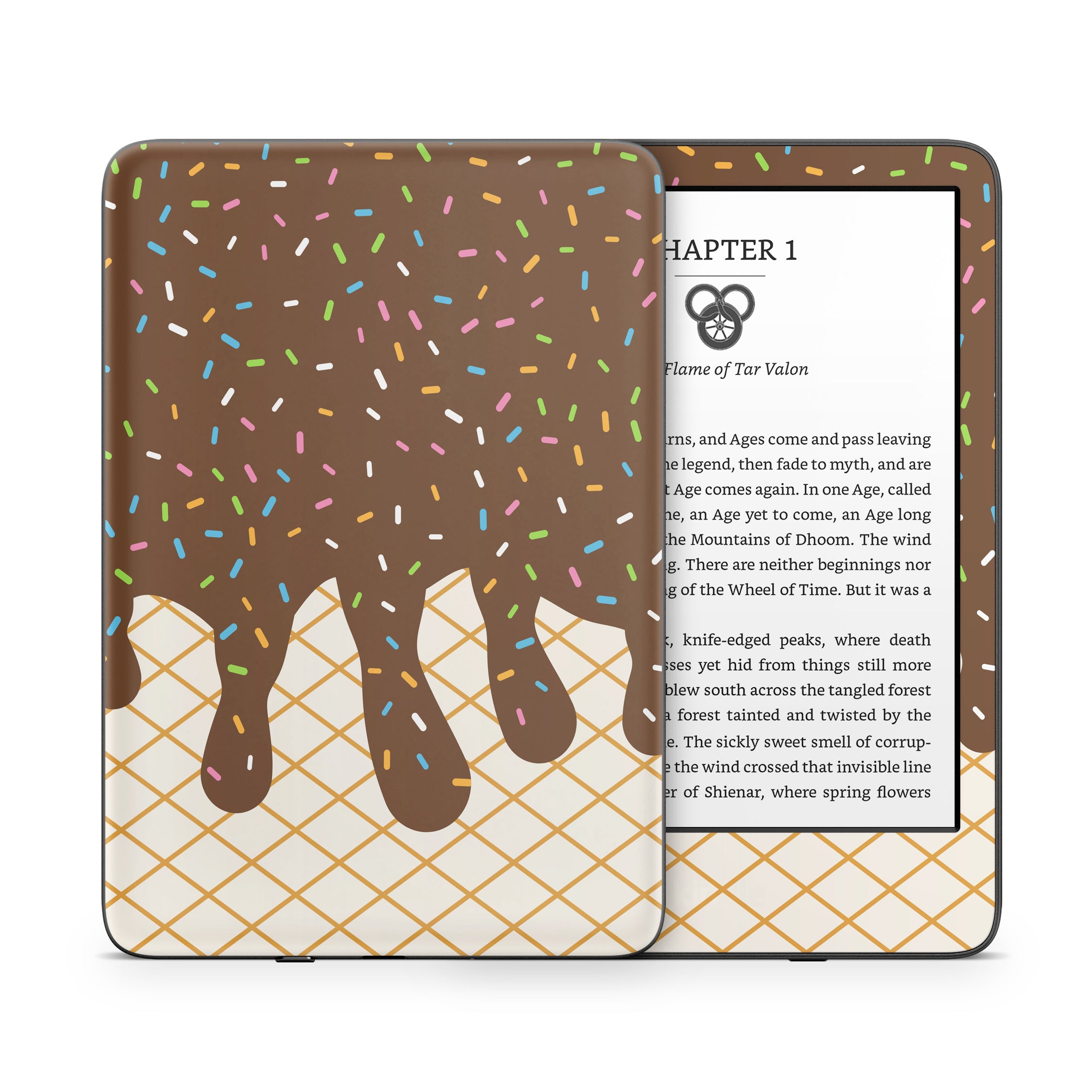 Chocolate Ice Cream Drip - Amazon Kindle Skin