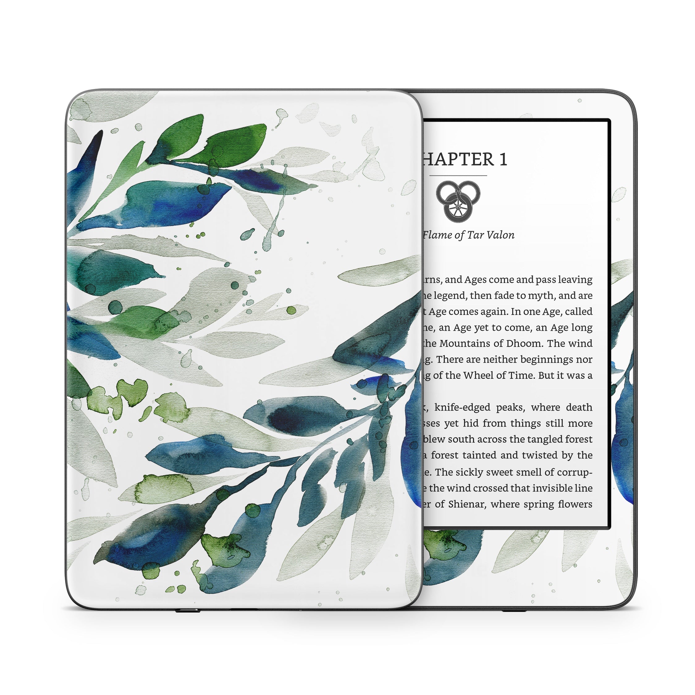 Floating Leaves - Amazon Kindle Skin