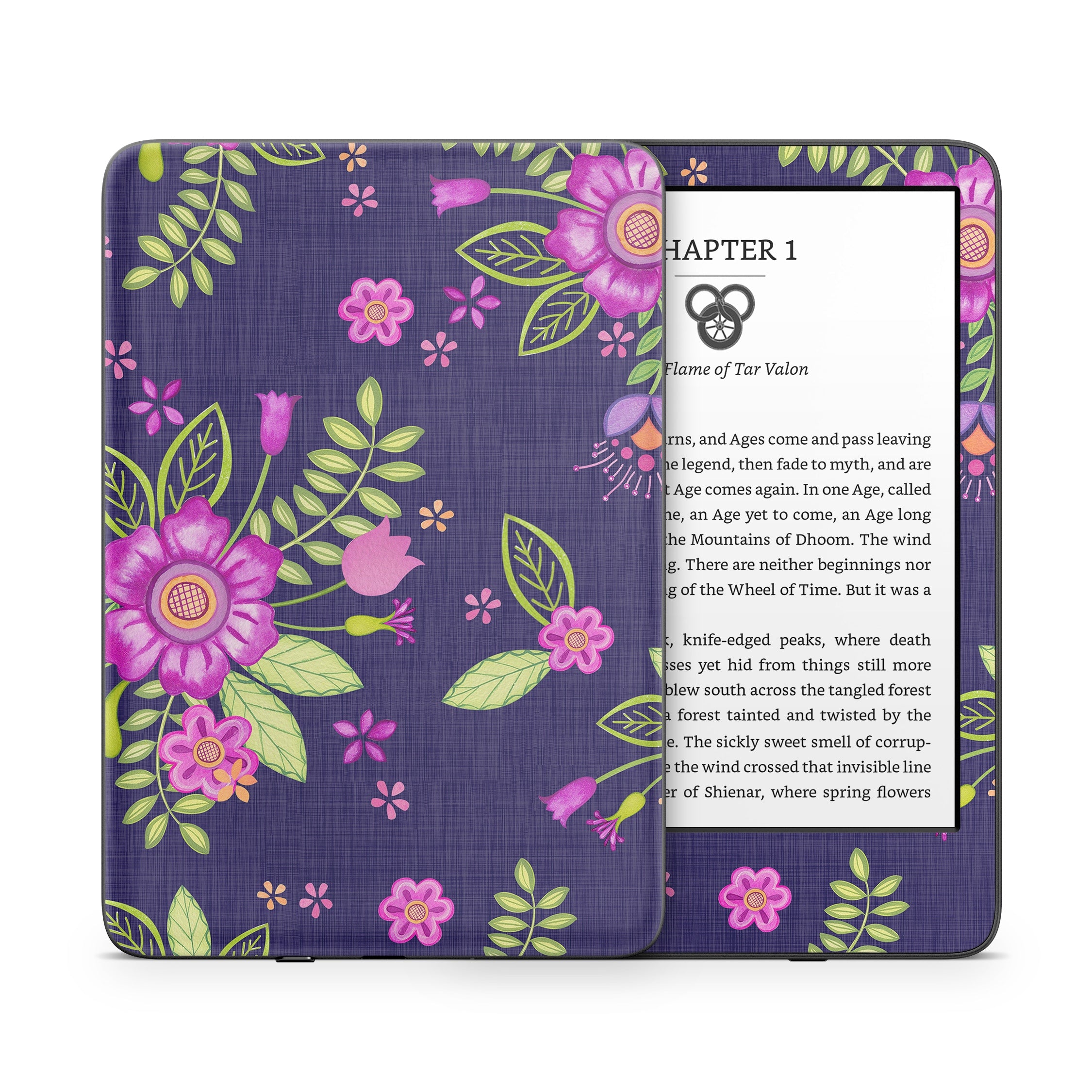 Folk Floral - Amazon Kindle Skin