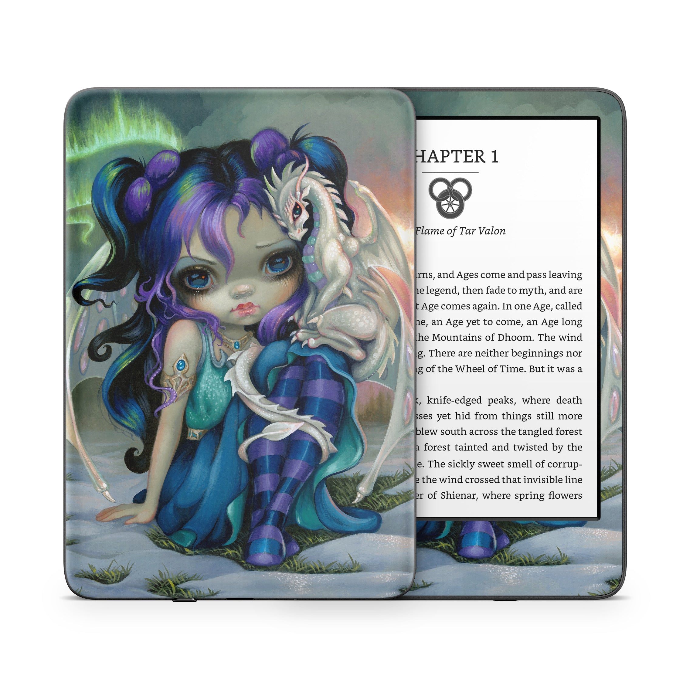 Frost Dragonling - Amazon Kindle Skin