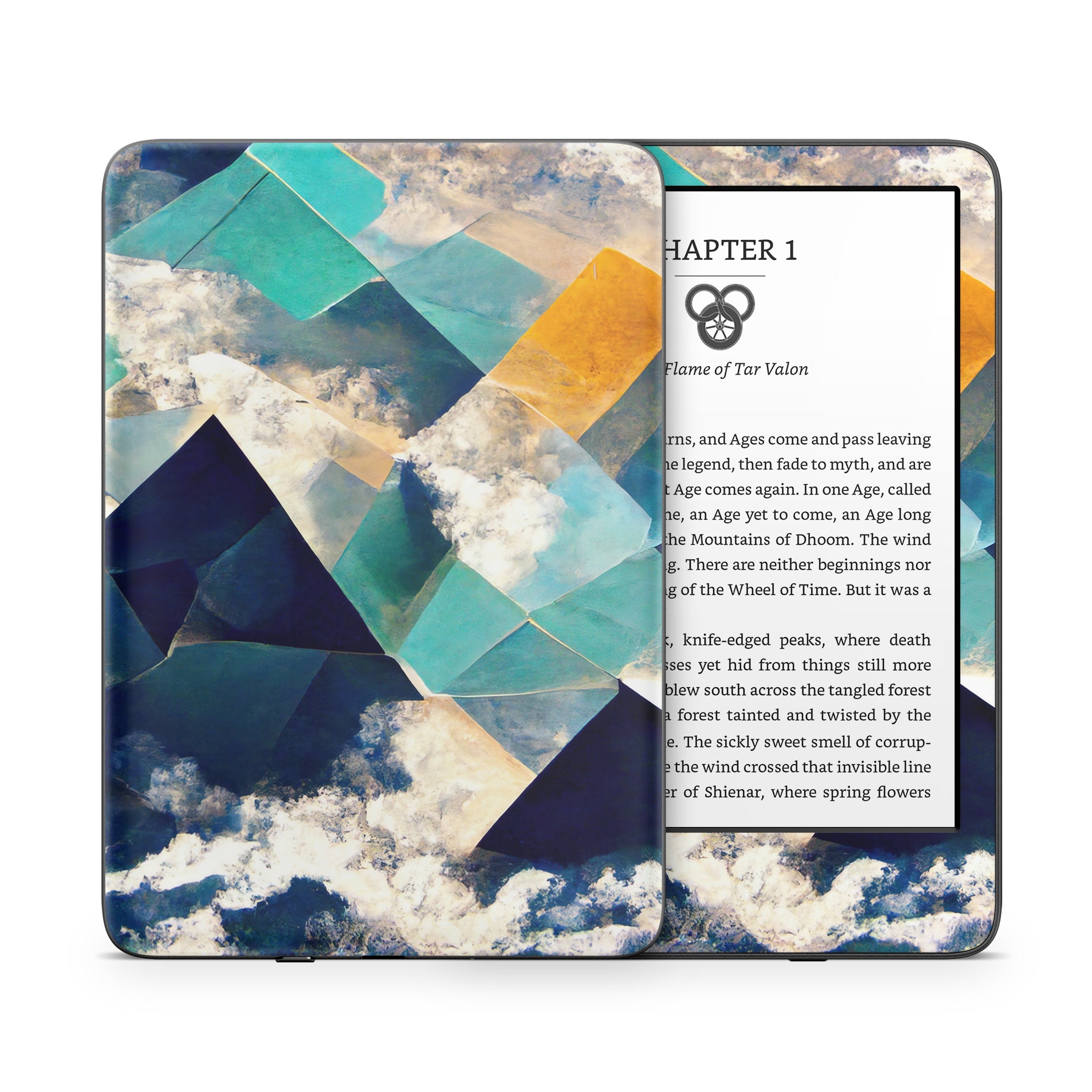 Gold Clouds - Amazon Kindle Skin