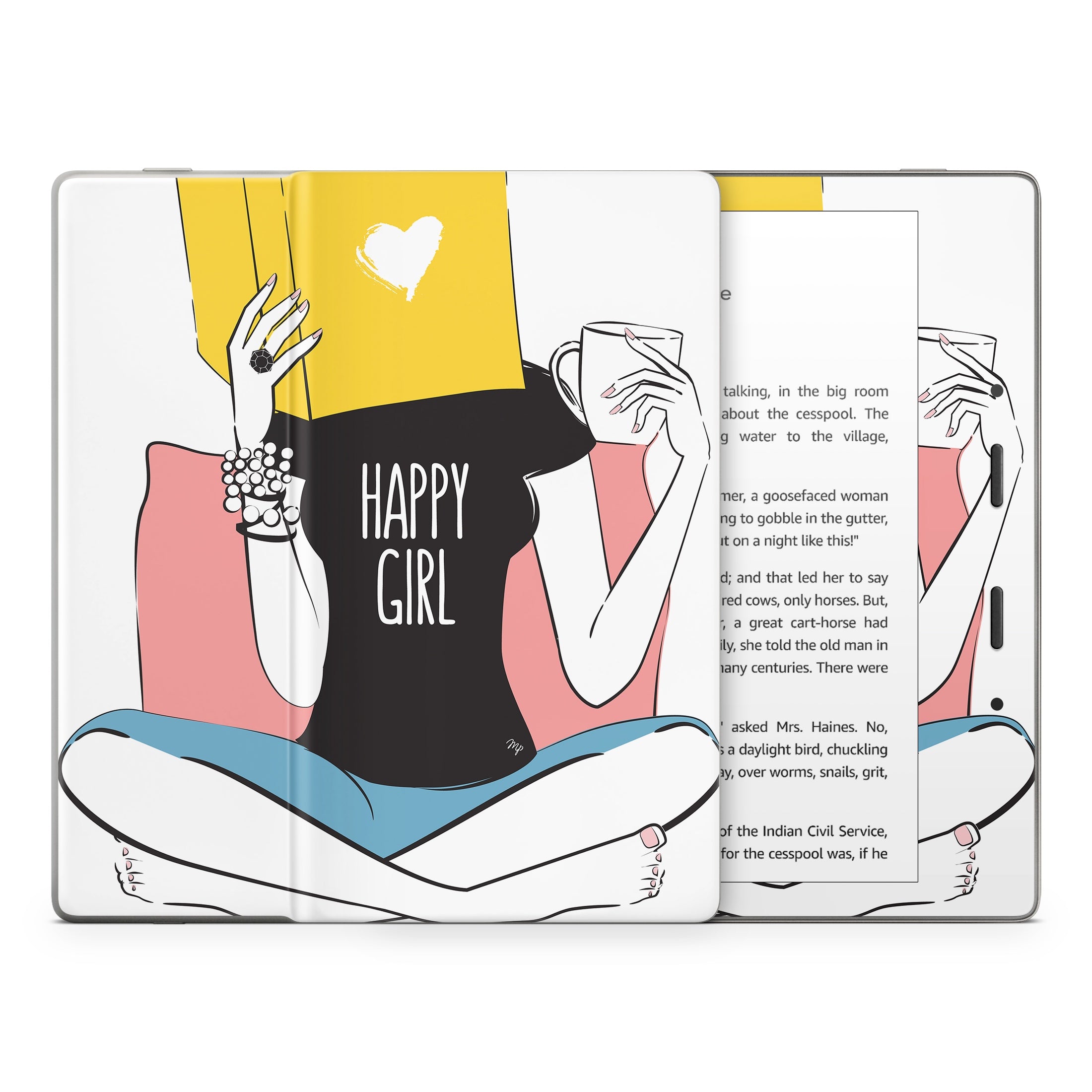 Happy Girl - Amazon Kindle Skin