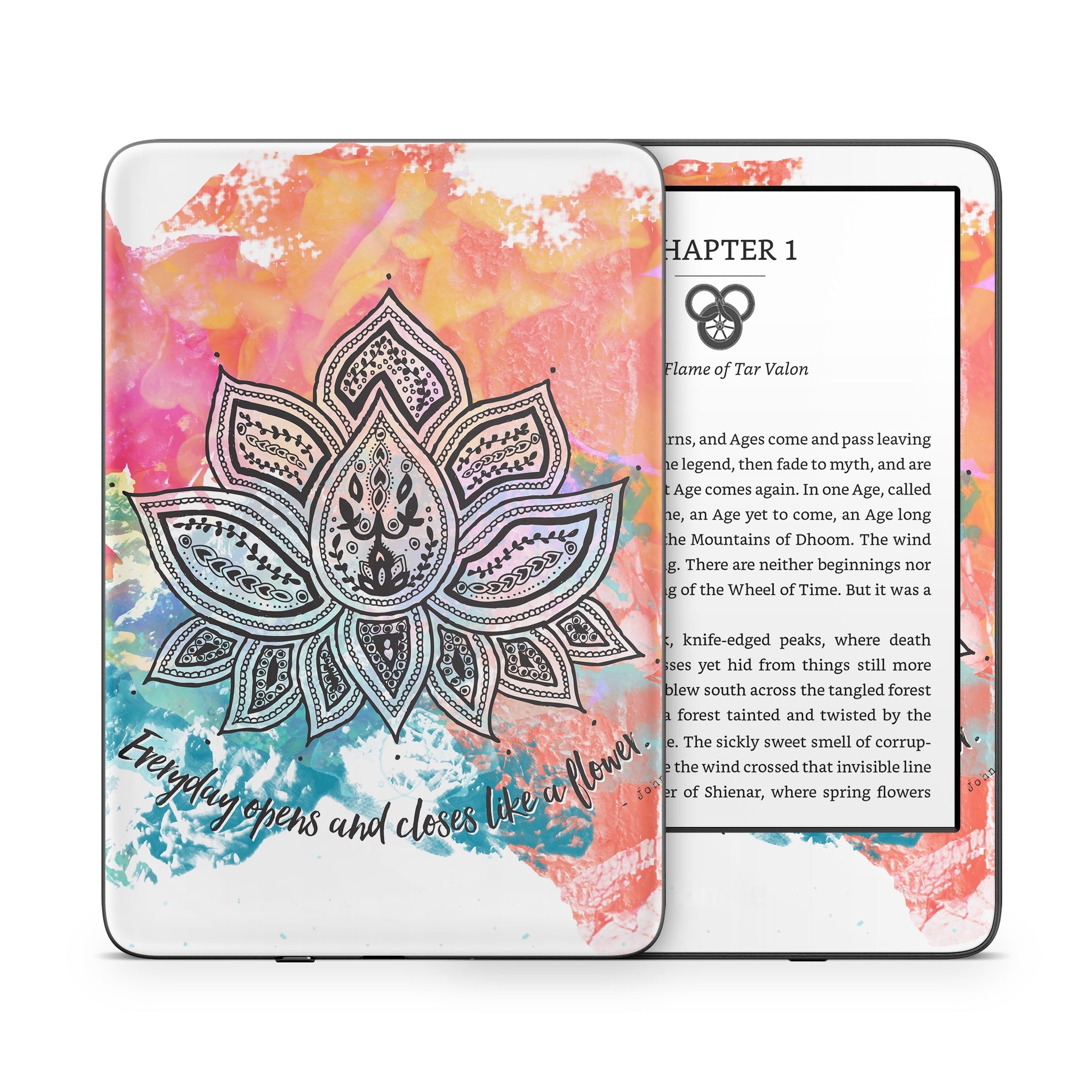 Happy Lotus - Amazon Kindle Skin