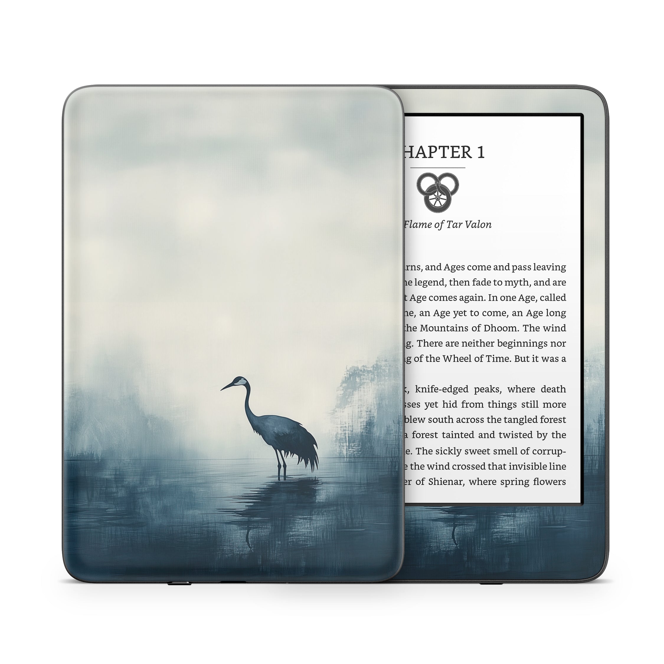 The Heron - Amazon Kindle Skin