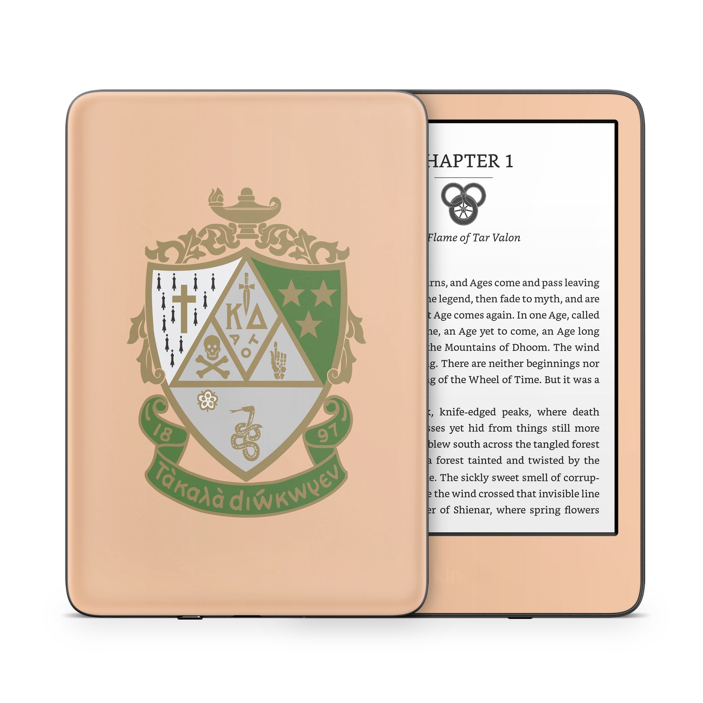 Kappa Delta Crest Empowered Peach - Amazon Kindle Skin