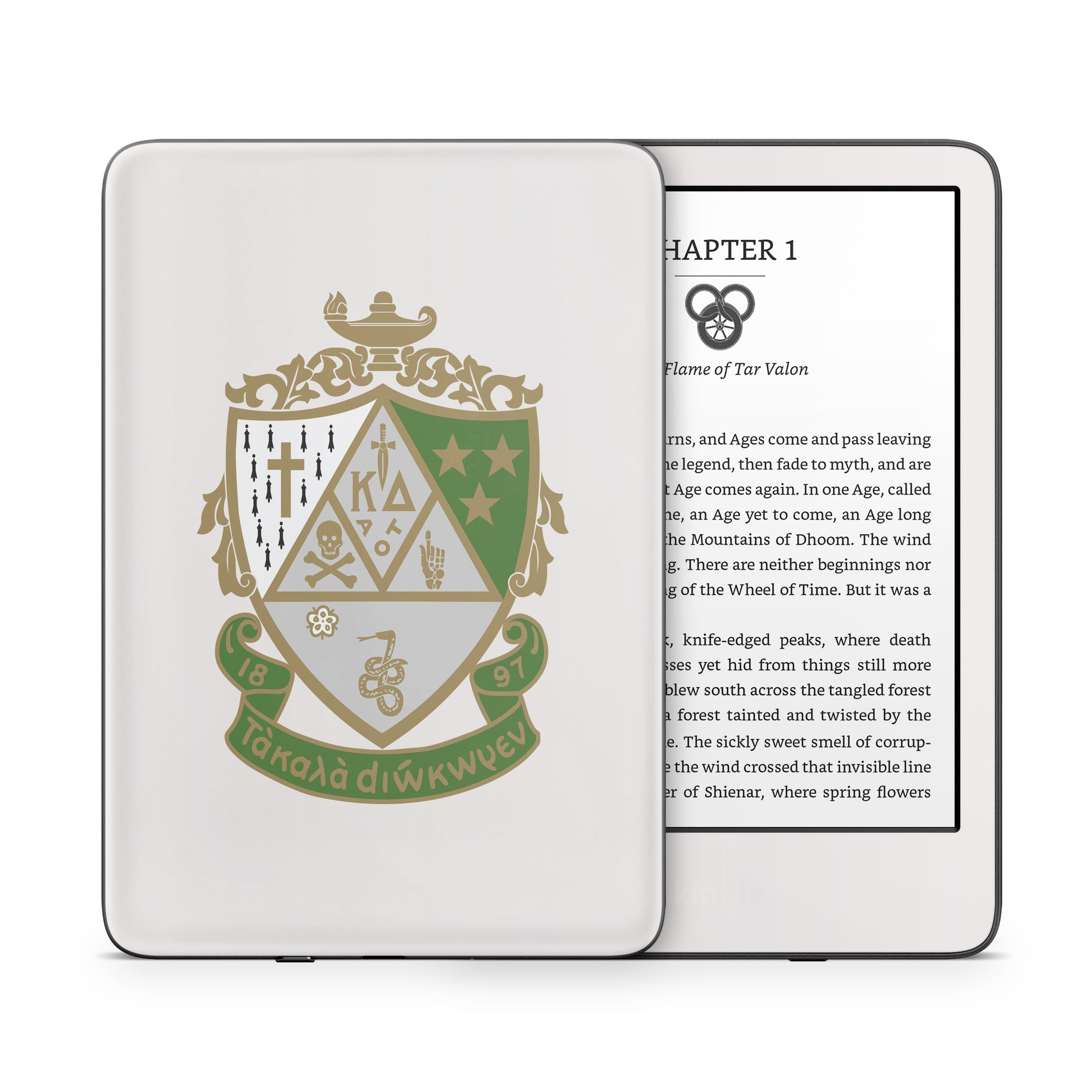Kappa Delta Crest Pearl White - Amazon Kindle Skin