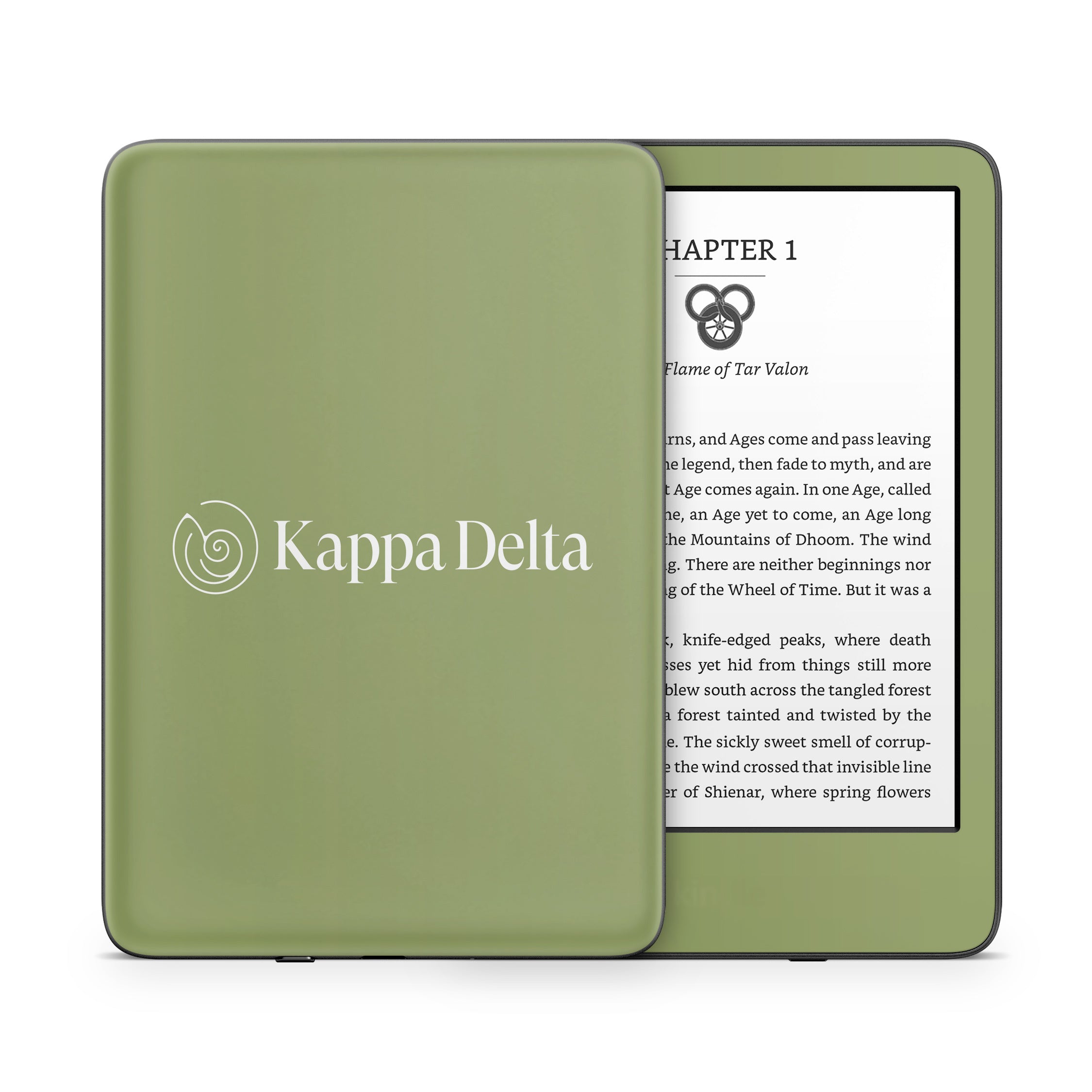 Kappa Delta Secondary Logo KD Olive - Amazon Kindle Skin