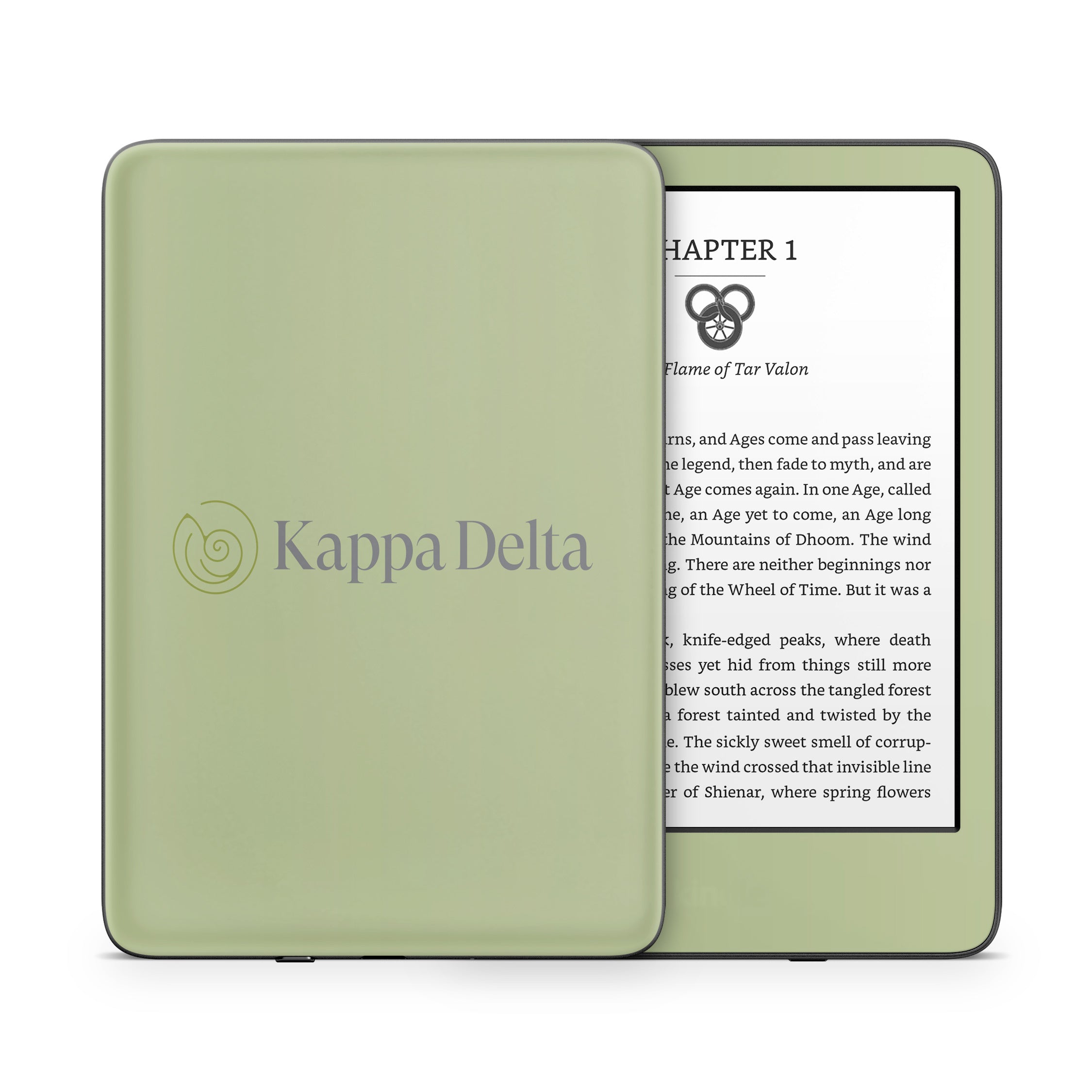 Kappa Delta Secondary Logo Light Olive - Amazon Kindle Skin