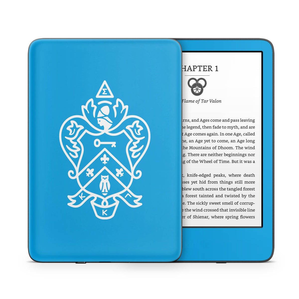 Kappa Kappa Gamma Coat of Arms Gamma Blue - Amazon Kindle Skin