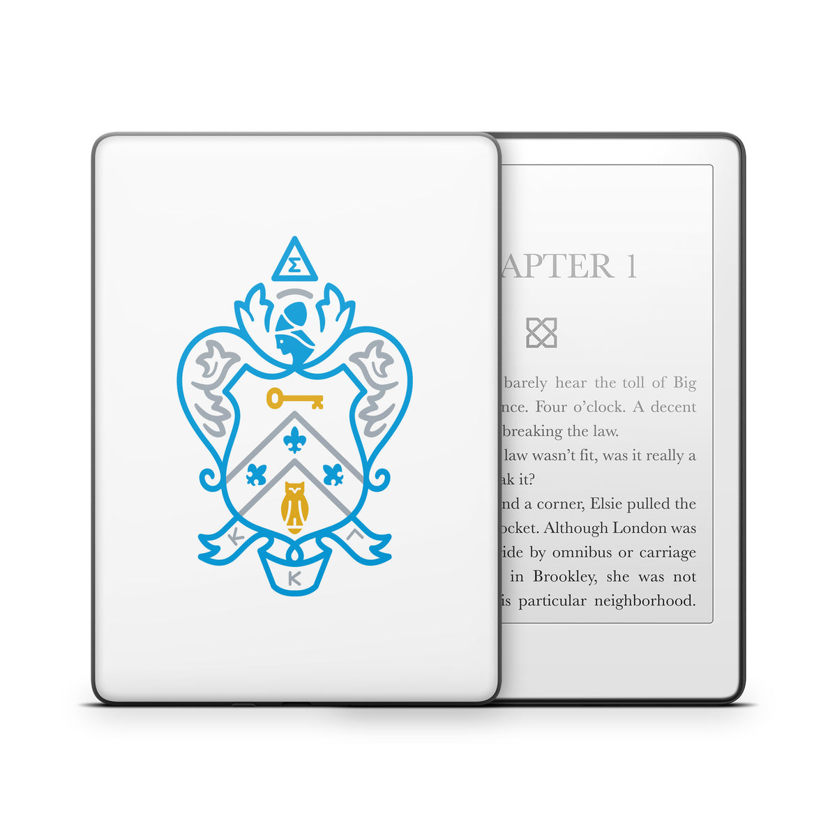 Kappa Kappa Gamma Coat of Arms White - Amazon Kindle Skin