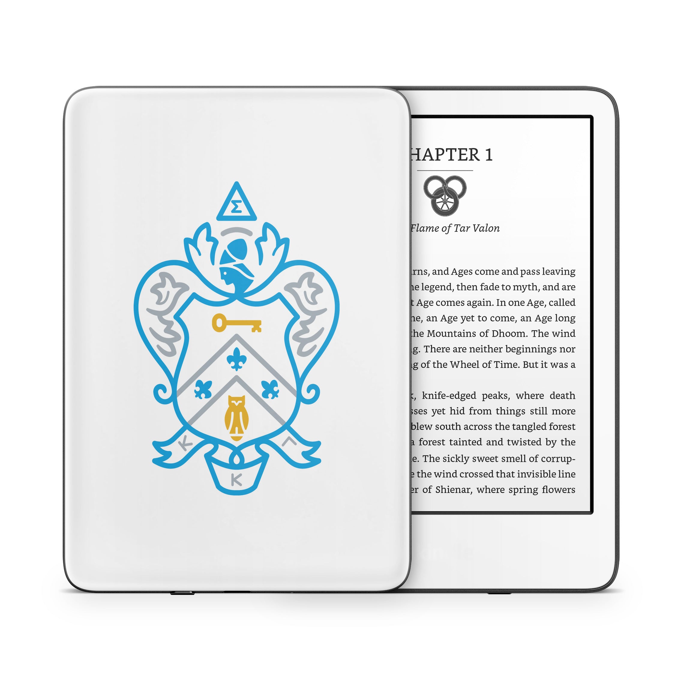 Kappa Kappa Gamma Coat of Arms White - Amazon Kindle Skin